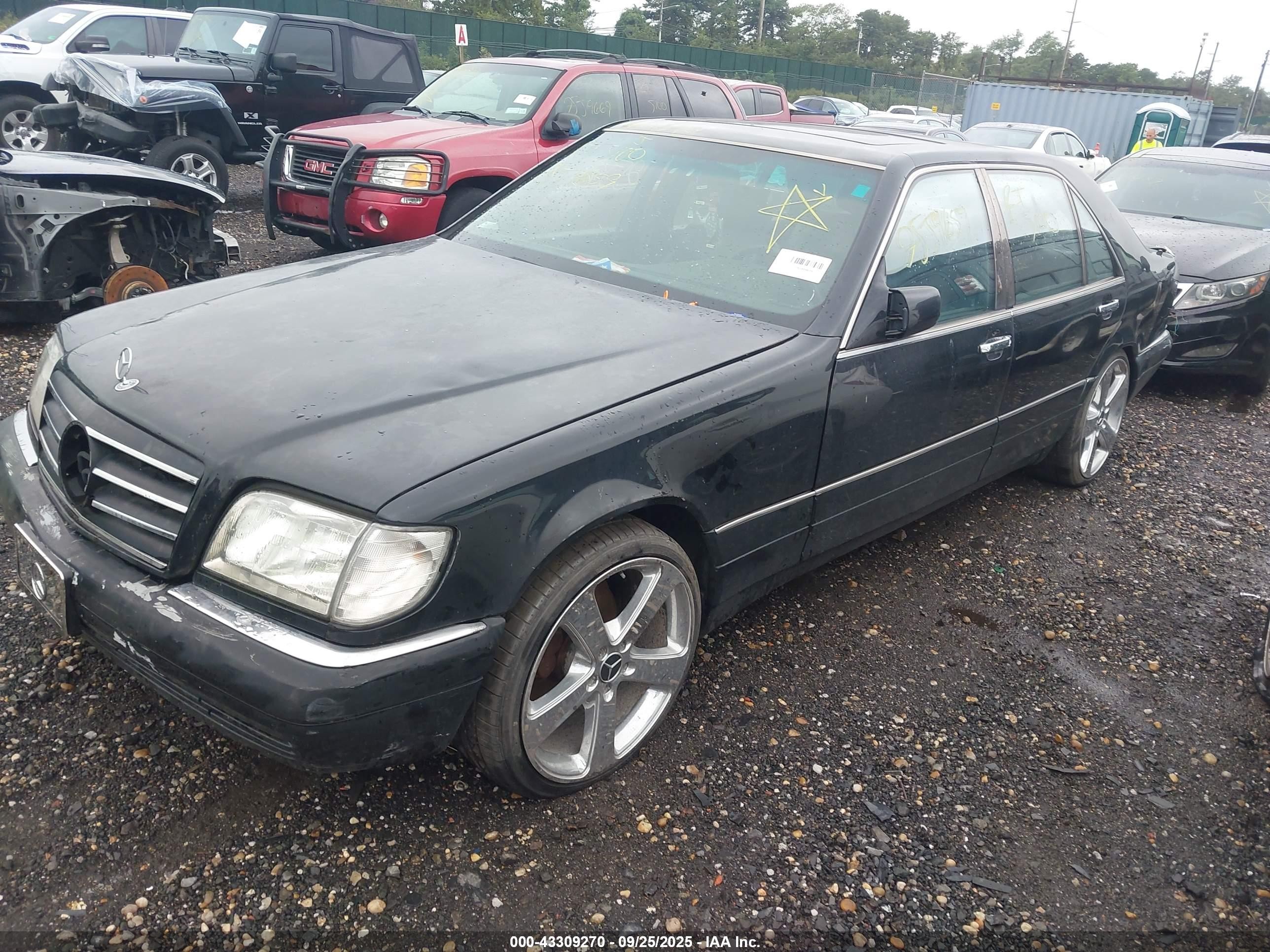 1995 Mercedes-benz S 320 Black vin: WDBGA33EXSA194407