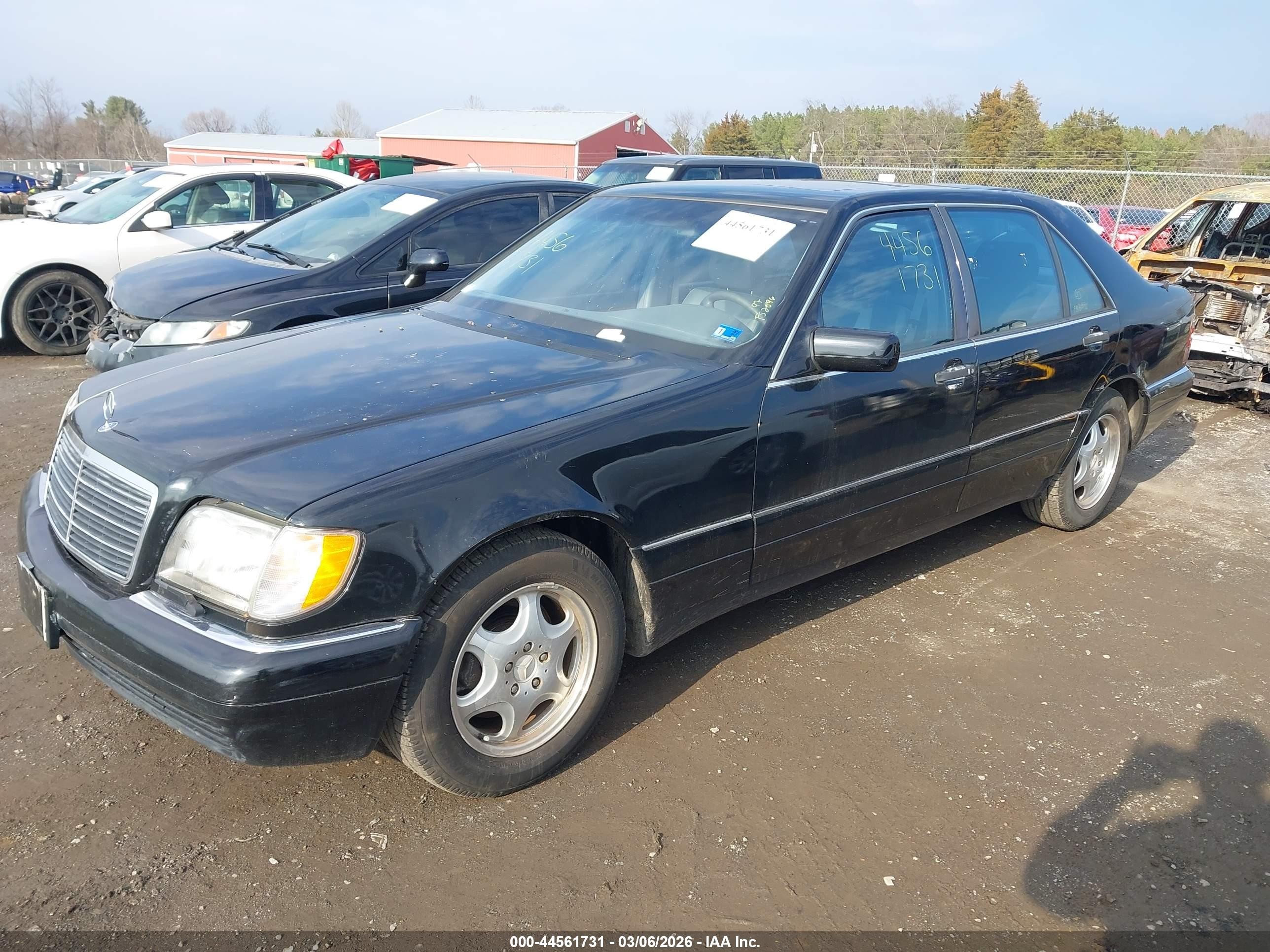 1997 Mercedes-benz S 320 Base Lwb Черный vin: WDBGA33G1VA334740