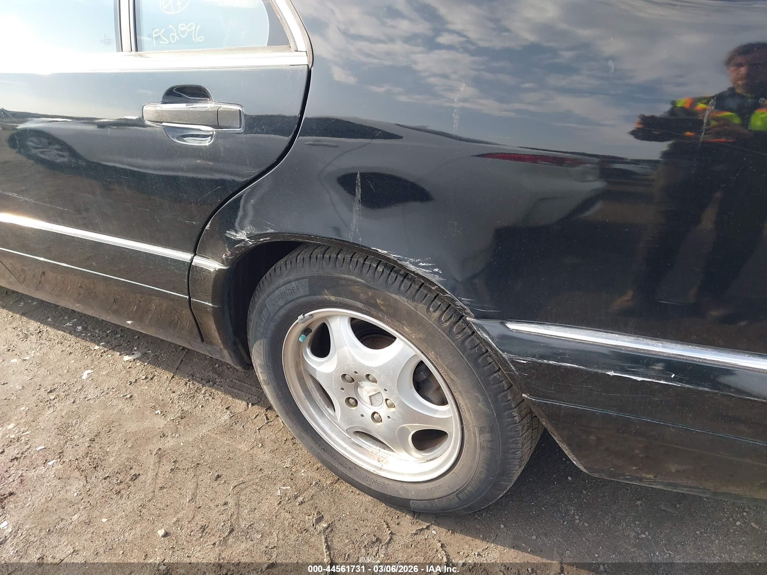 1997 Mercedes-benz S 320 Base Lwb Черный vin: WDBGA33G1VA334740