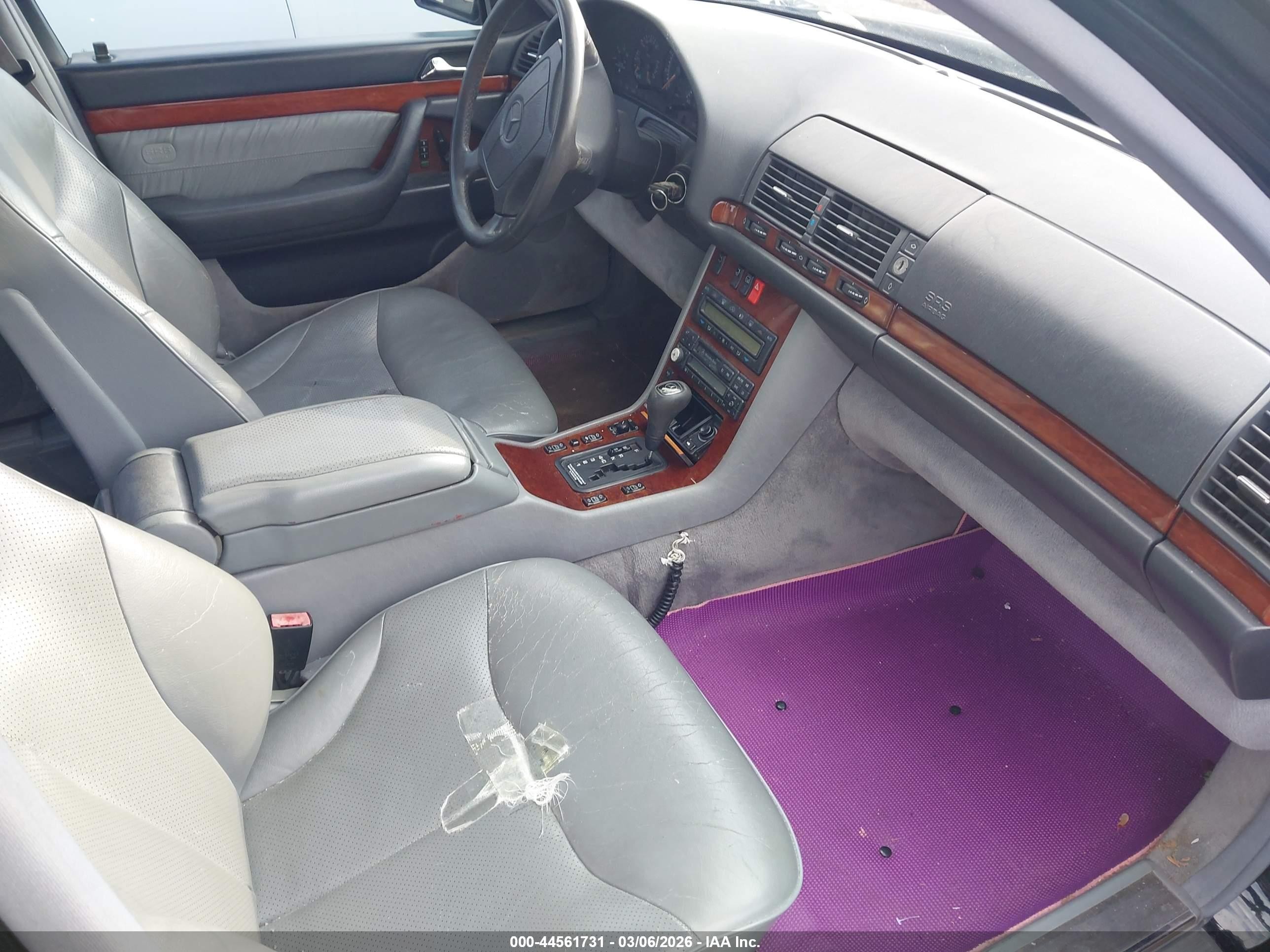 1997 Mercedes-benz S 320 Base Lwb Черный vin: WDBGA33G1VA334740