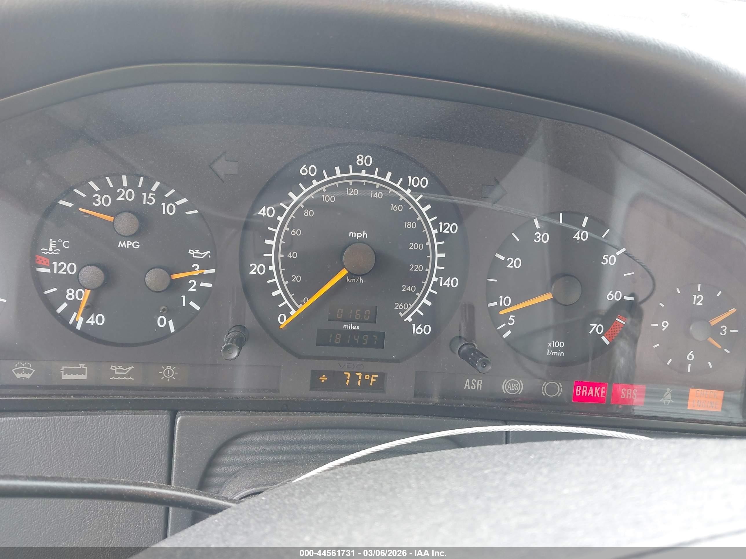 1997 Mercedes-benz S 320 Base Lwb Черный vin: WDBGA33G1VA334740