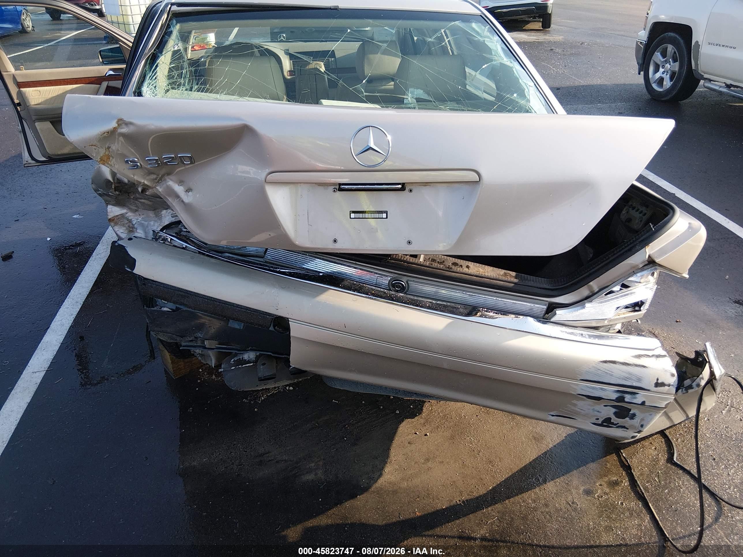 1999 Mercedes-benz S 320 Gold vin: WDBGA33G2XA419721