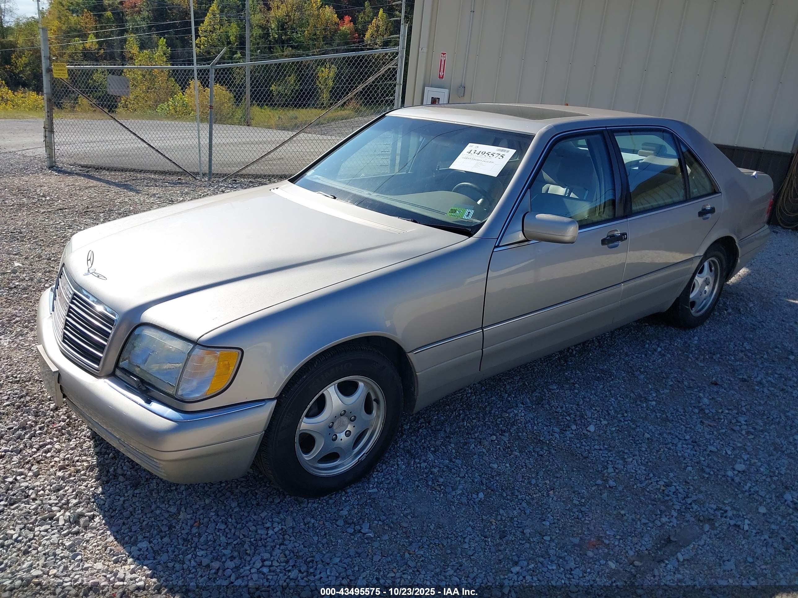 1997 Mercedes-benz S 320 Base Lwb Gold vin: WDBGA33G4VA361284