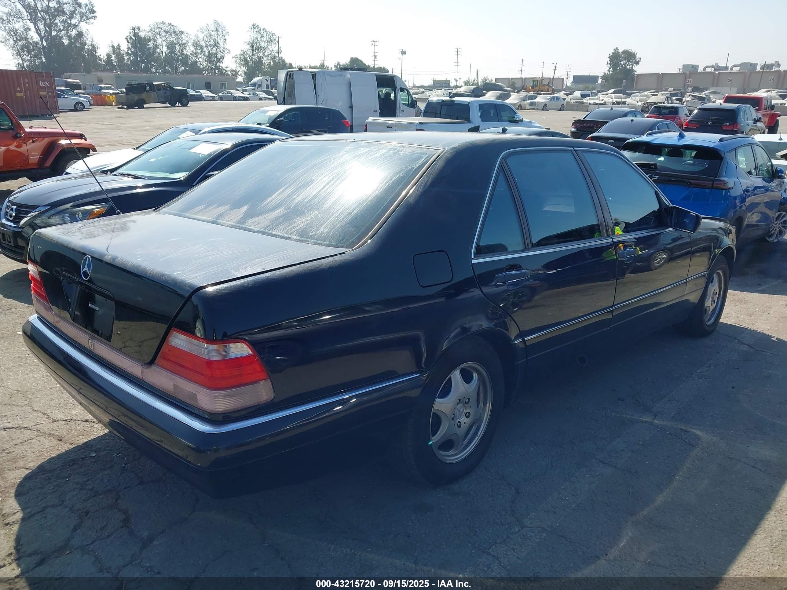 1998 Mercedes-benz S 320   Черный vin: WDBGA33G6WA403343