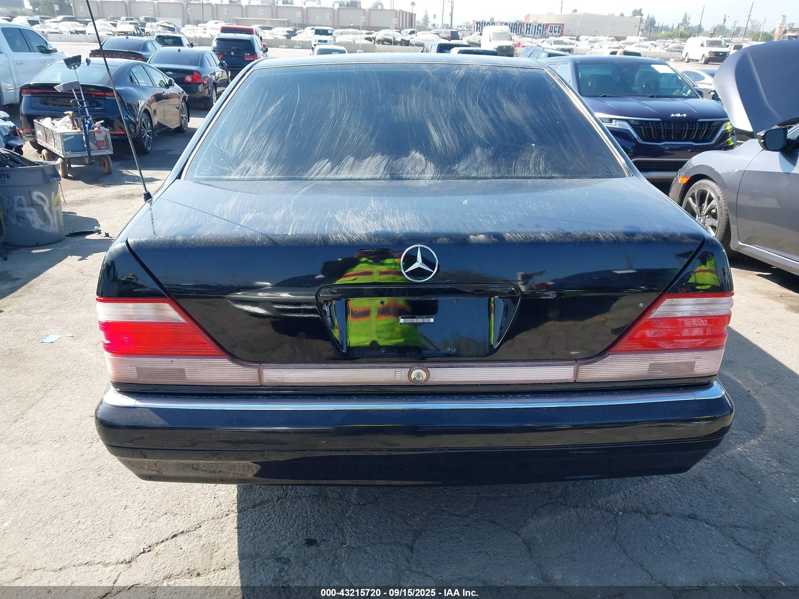 1998 Mercedes-benz S 320   Черный vin: WDBGA33G6WA403343