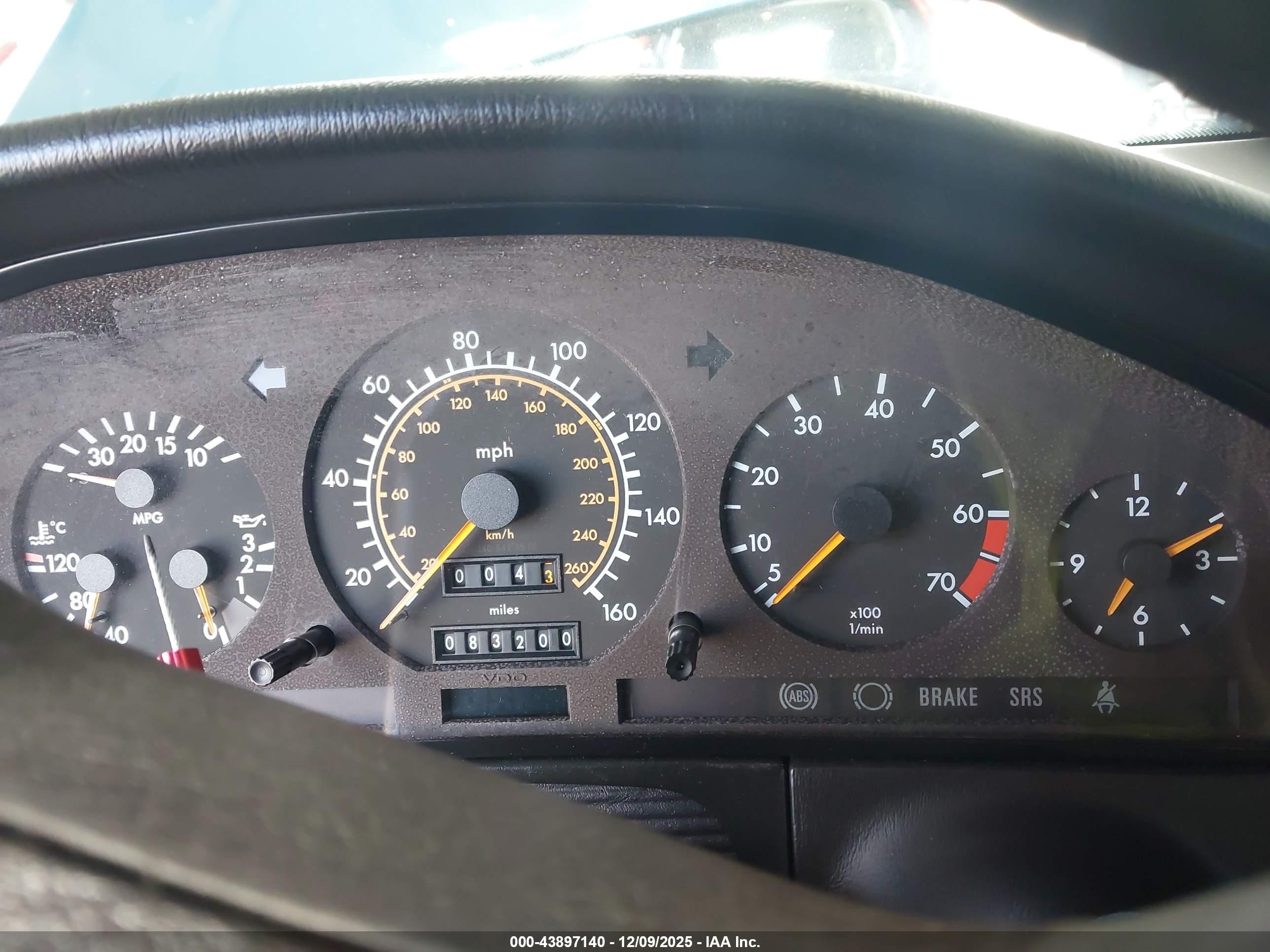 1992 Mercedes-benz 400 Se Light Blue vin: WDBGA42E3NA047955