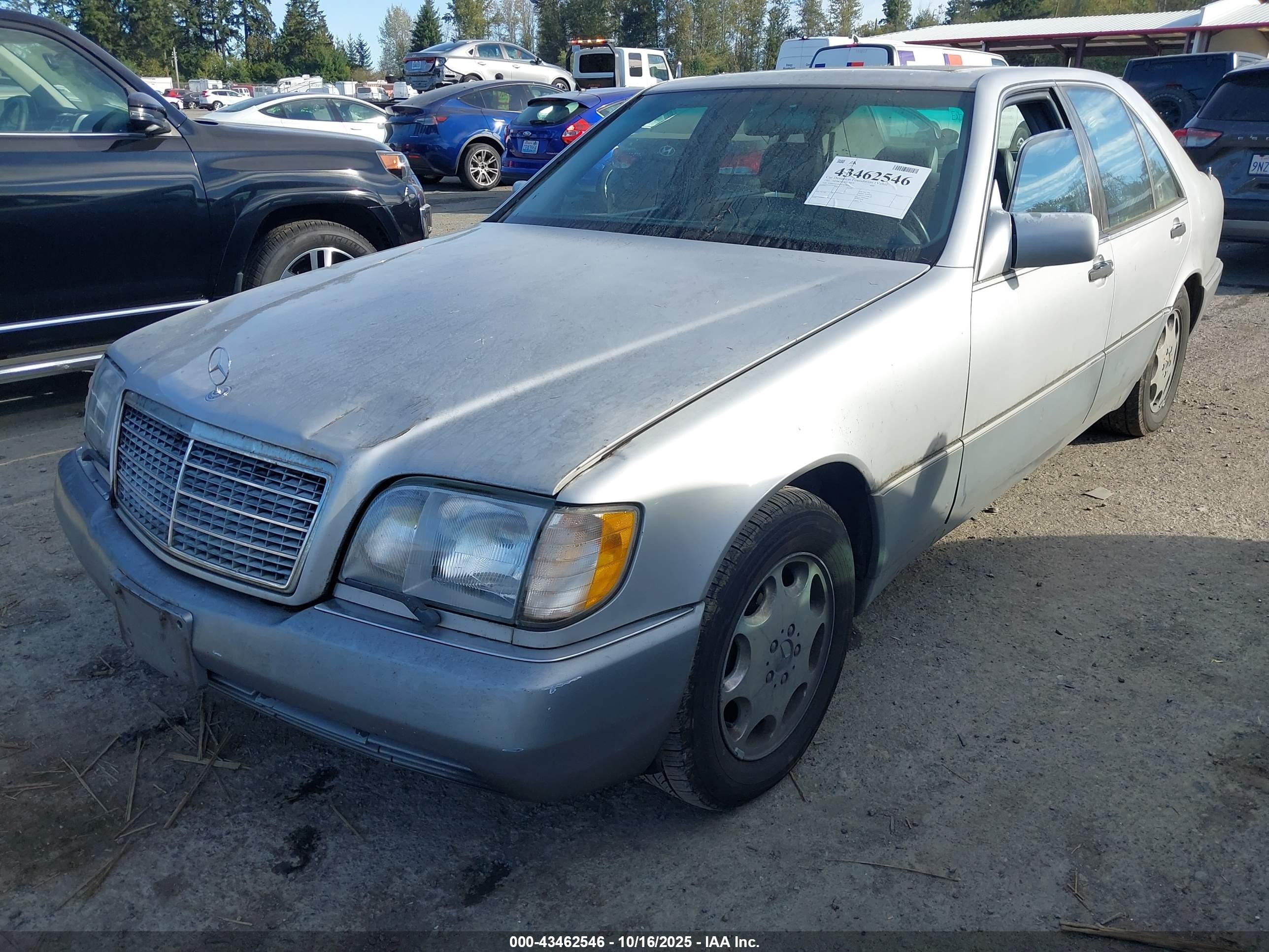 1992 Mercedes-benz 400 Se Серебряный vin: WDBGA42EXNA038251