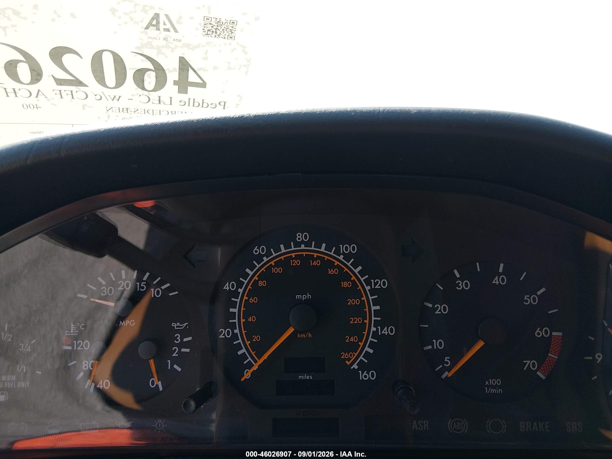1993 Mercedes-benz 400 Sel Black vin: WDBGA43E0PA125660