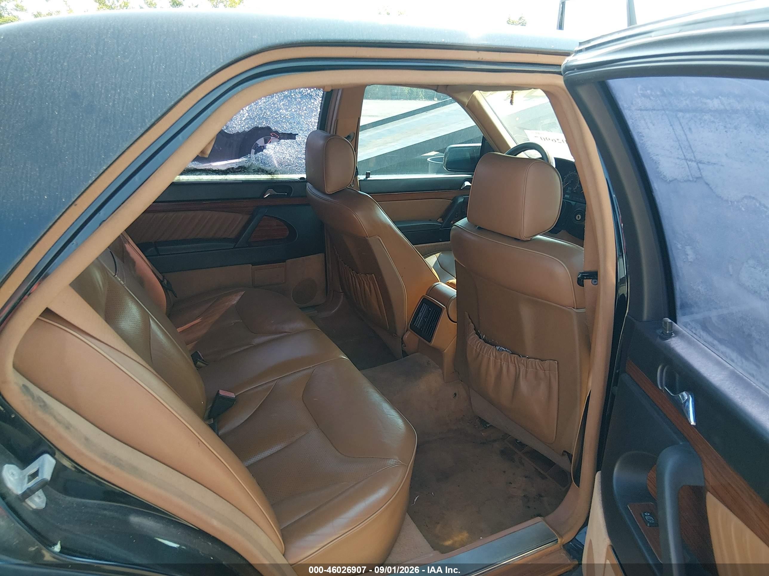 1993 Mercedes-benz 400 Sel Black vin: WDBGA43E0PA125660
