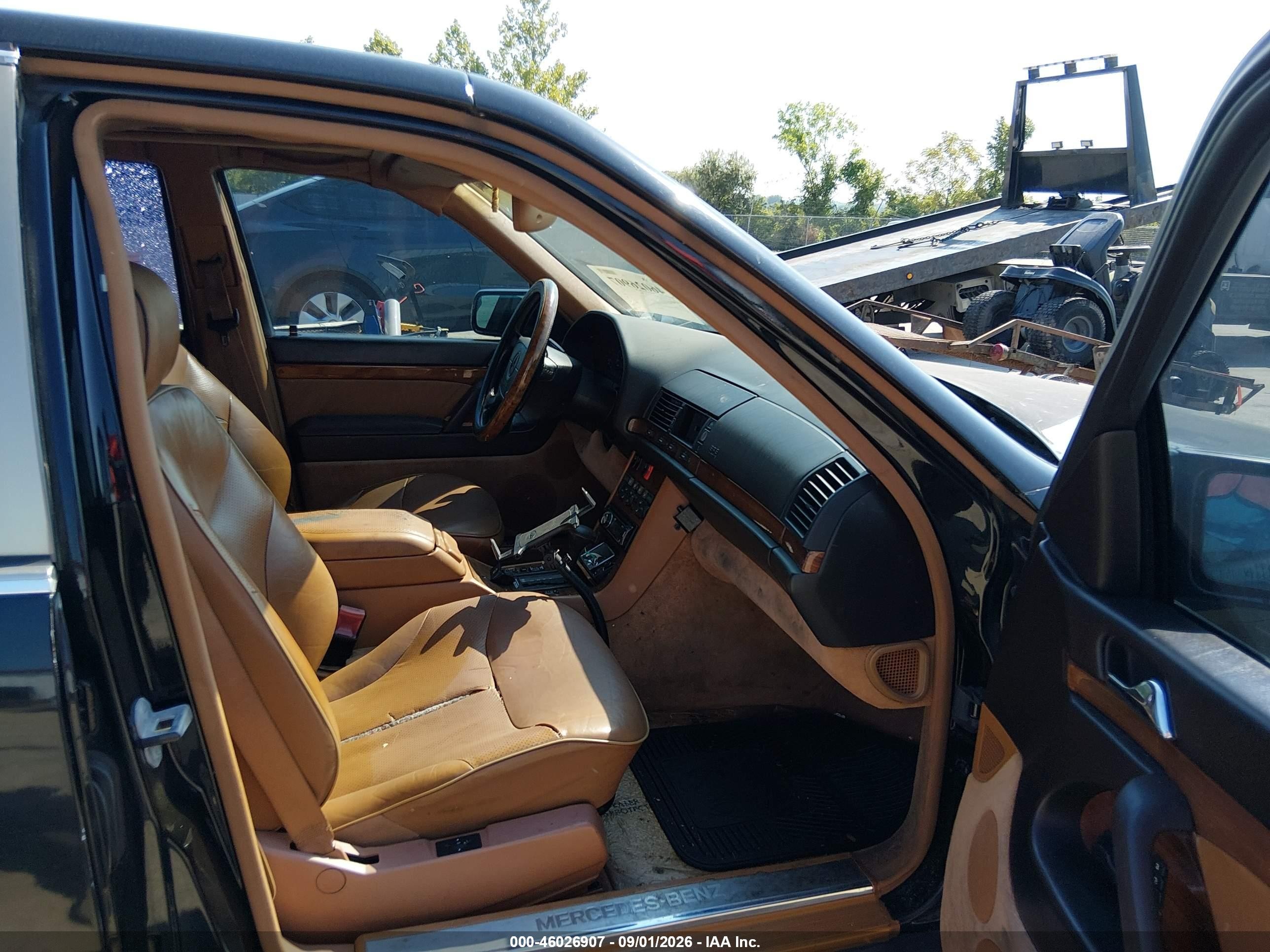 1993 Mercedes-benz 400 Sel Black vin: WDBGA43E0PA125660