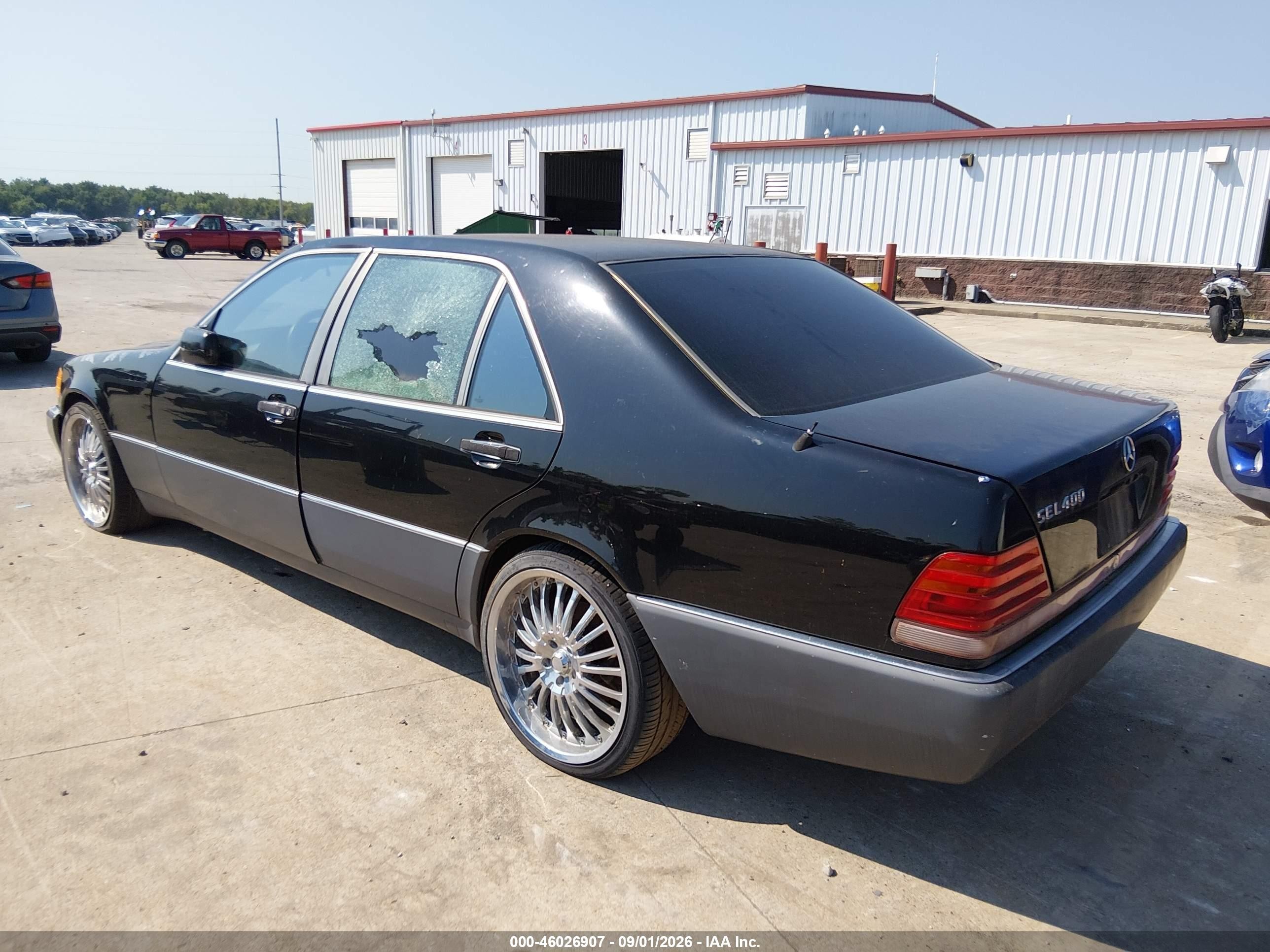 1993 Mercedes-benz 400 Sel Black vin: WDBGA43E0PA125660