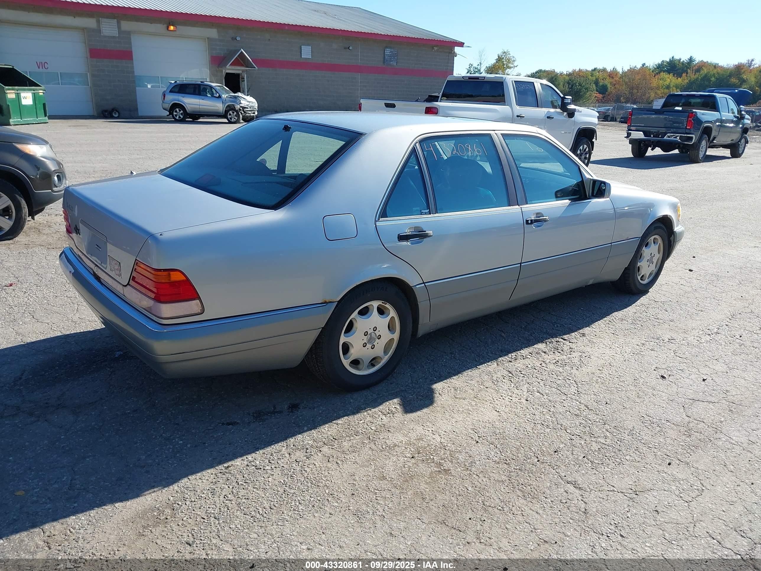 1995 Mercedes-benz S 420 Gray vin: WDBGA43E0SA244723