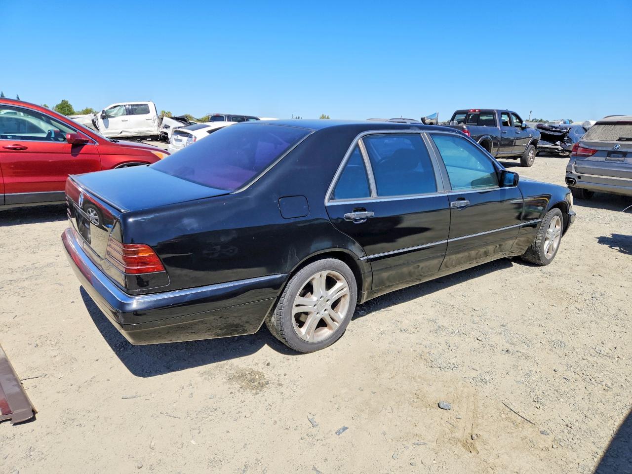 1996 Mercedes-benz S 420 Black vin: WDBGA43E0TA316148