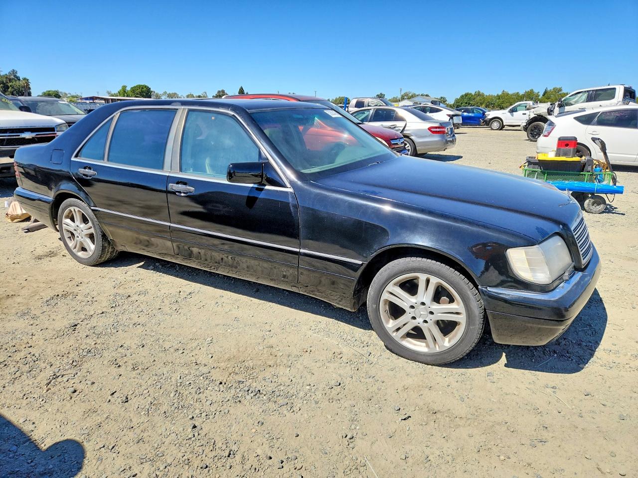 1996 Mercedes-benz S 420 Black vin: WDBGA43E0TA316148