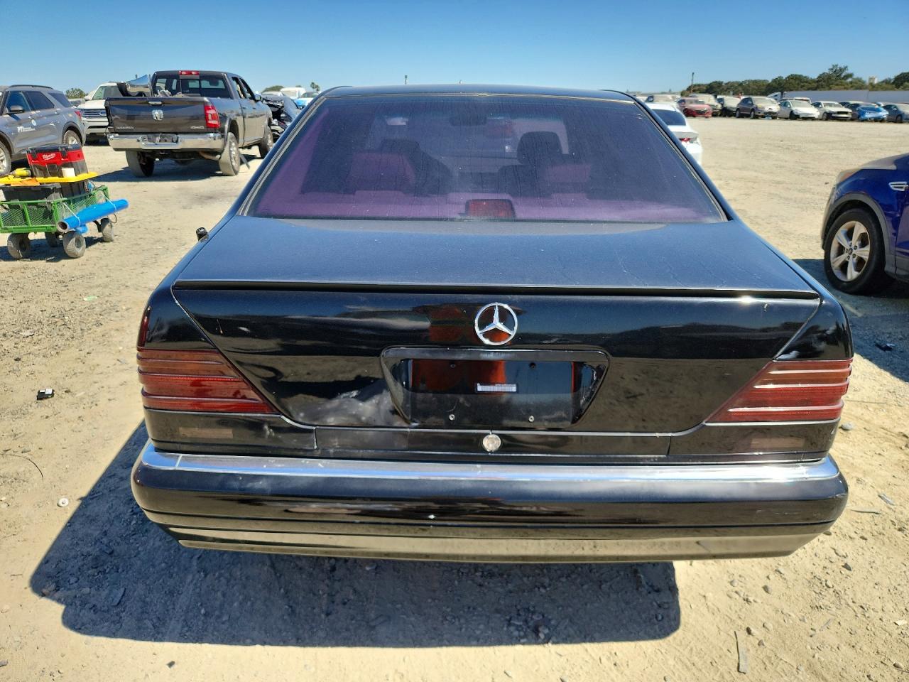 1996 Mercedes-benz S 420 Black vin: WDBGA43E0TA316148