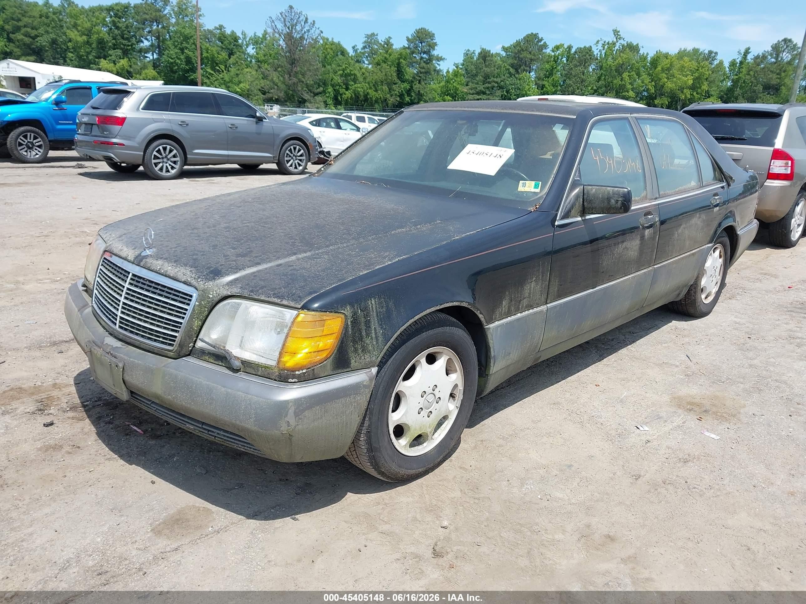 1993 Mercedes-benz 400 Sel Black vin: WDBGA43E1PA104042