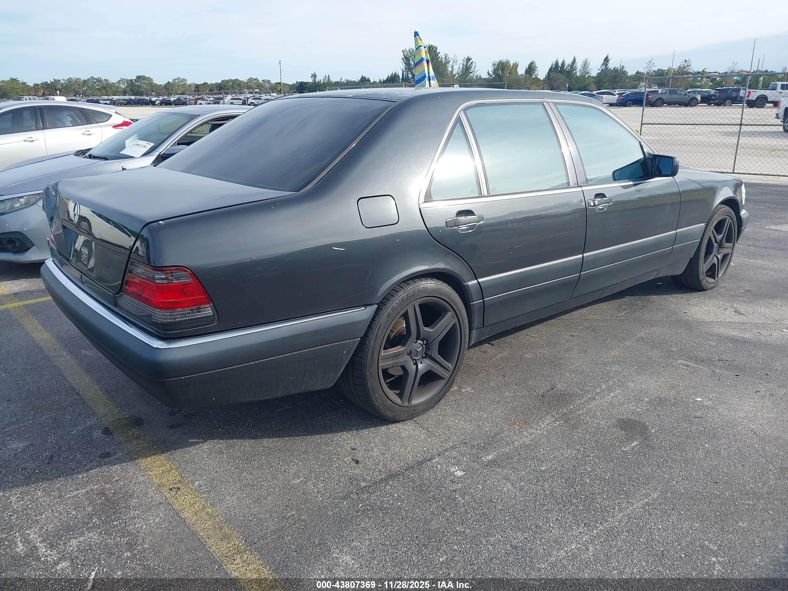 1995 Mercedes-benz S 420 Gray vin: WDBGA43E3SA257174