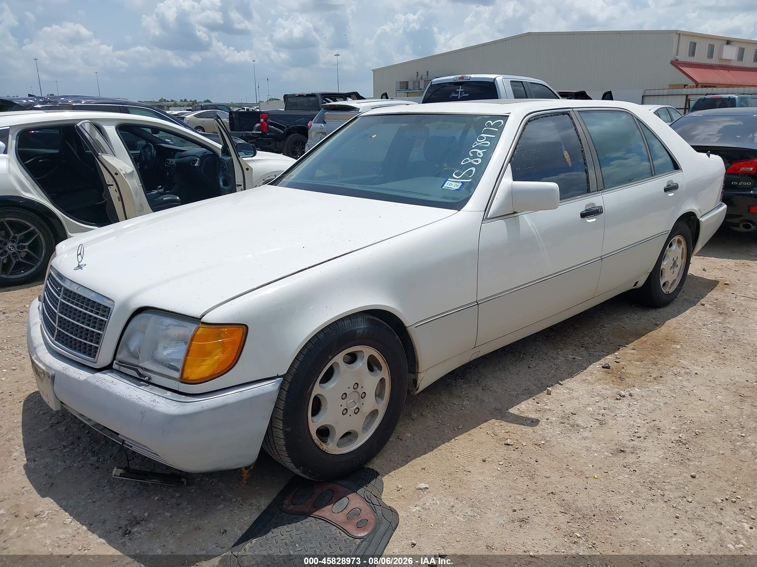 1994 Mercedes-benz S 420 White vin: WDBGA43E4RA151035