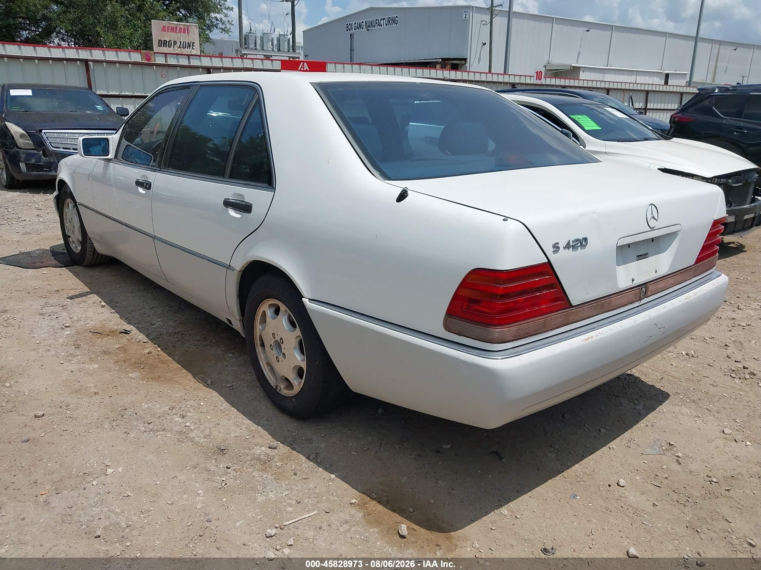 1994 Mercedes-benz S 420 White vin: WDBGA43E4RA151035
