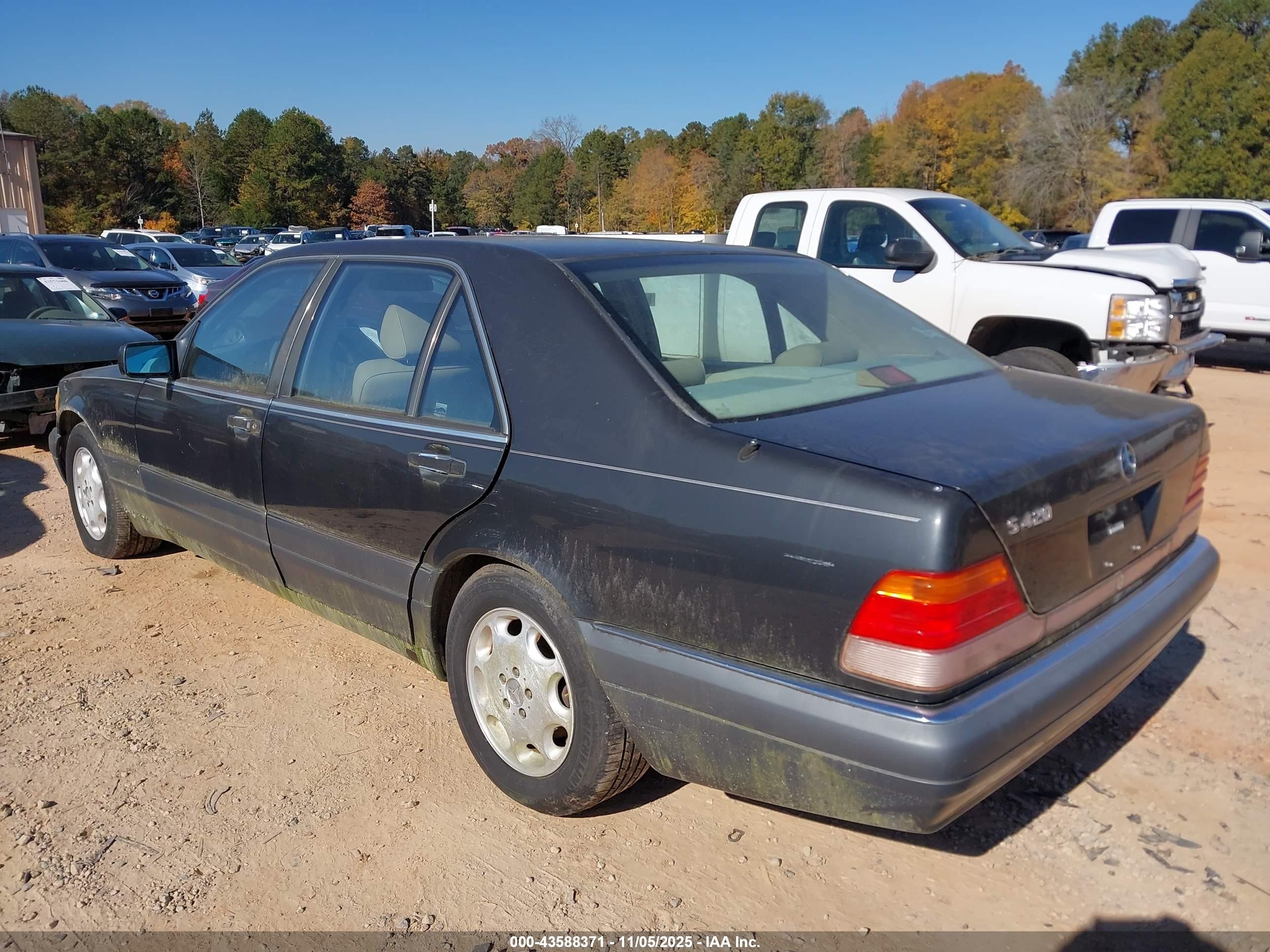 1995 Mercedes-benz S 420 Black vin: WDBGA43E4SA236544