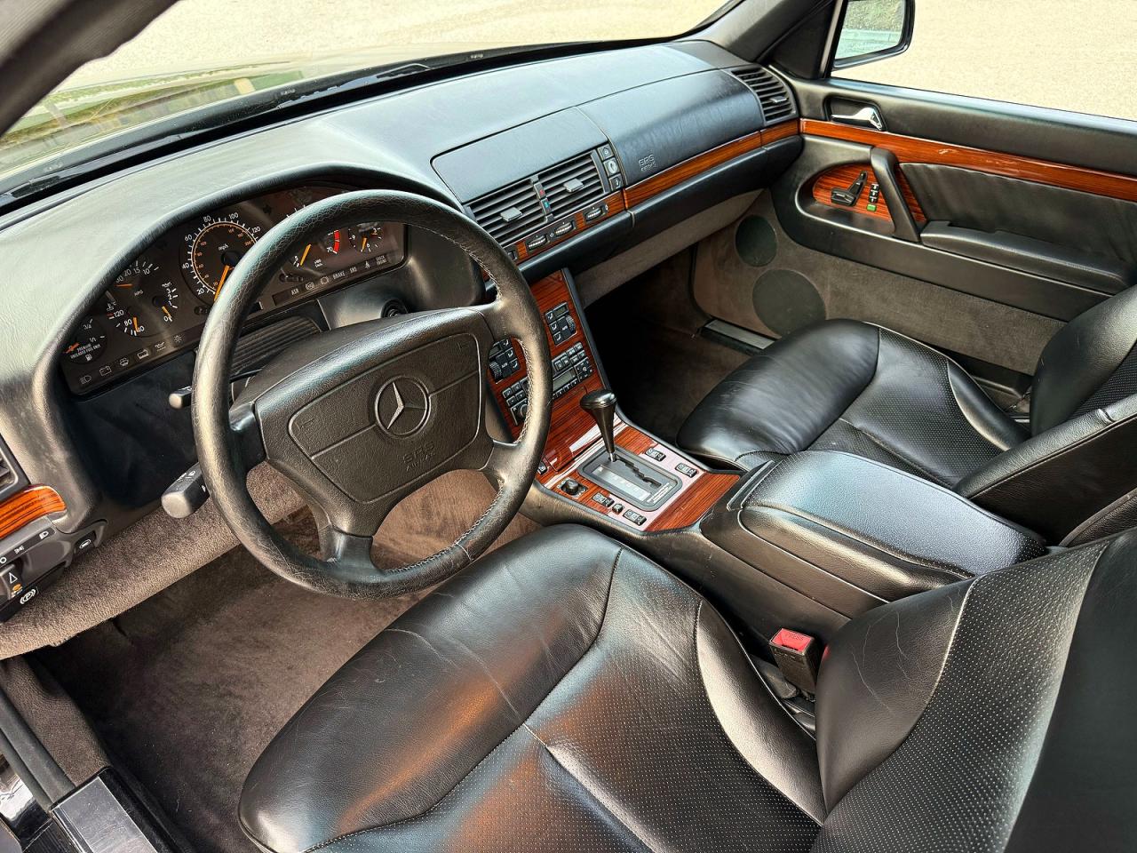 1994 Mercedes-benz S 420 Black vin: WDBGA43E5RA168104