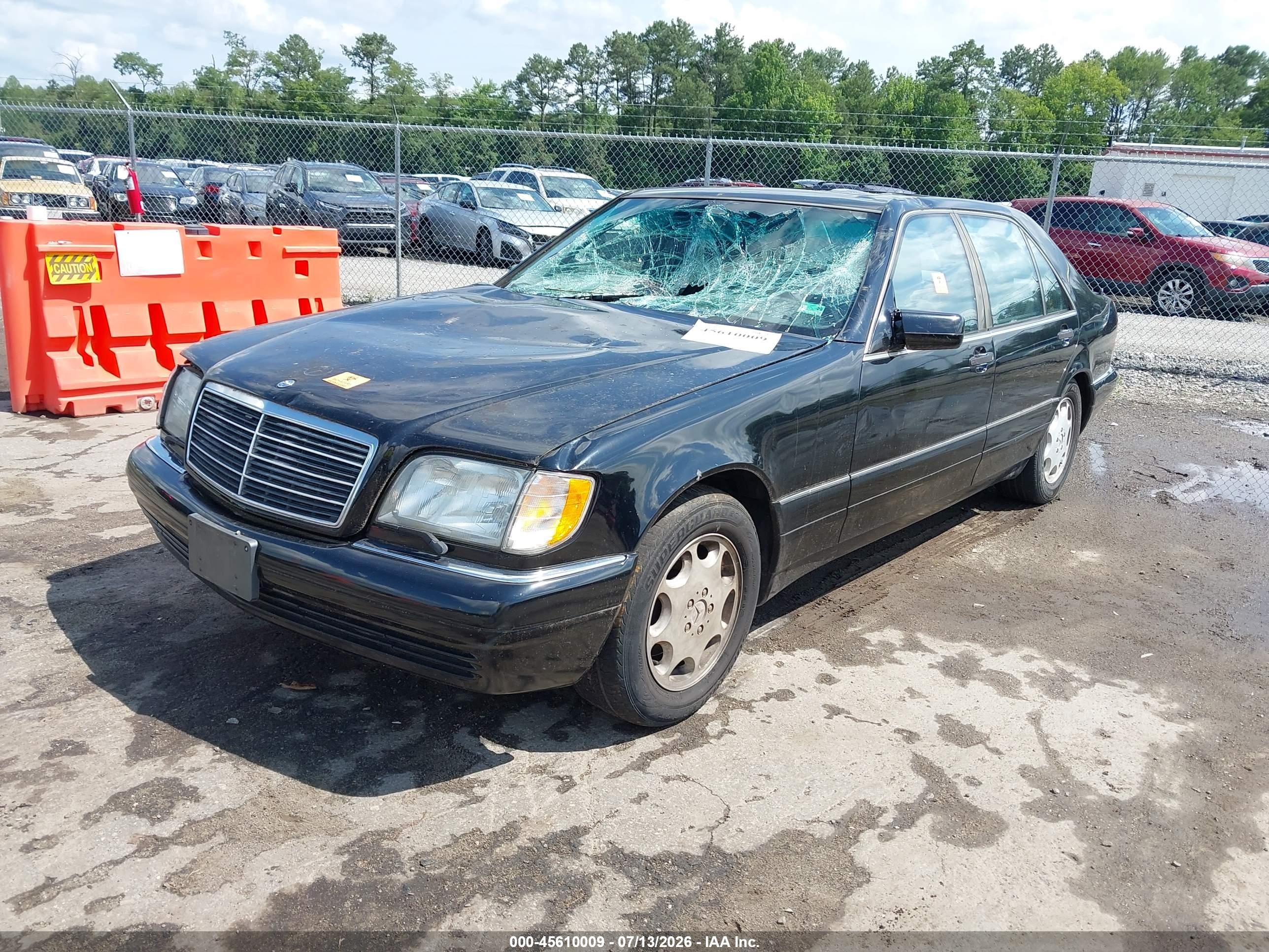 1996 Mercedes-benz S 420 Black vin: WDBGA43E7TA314672
