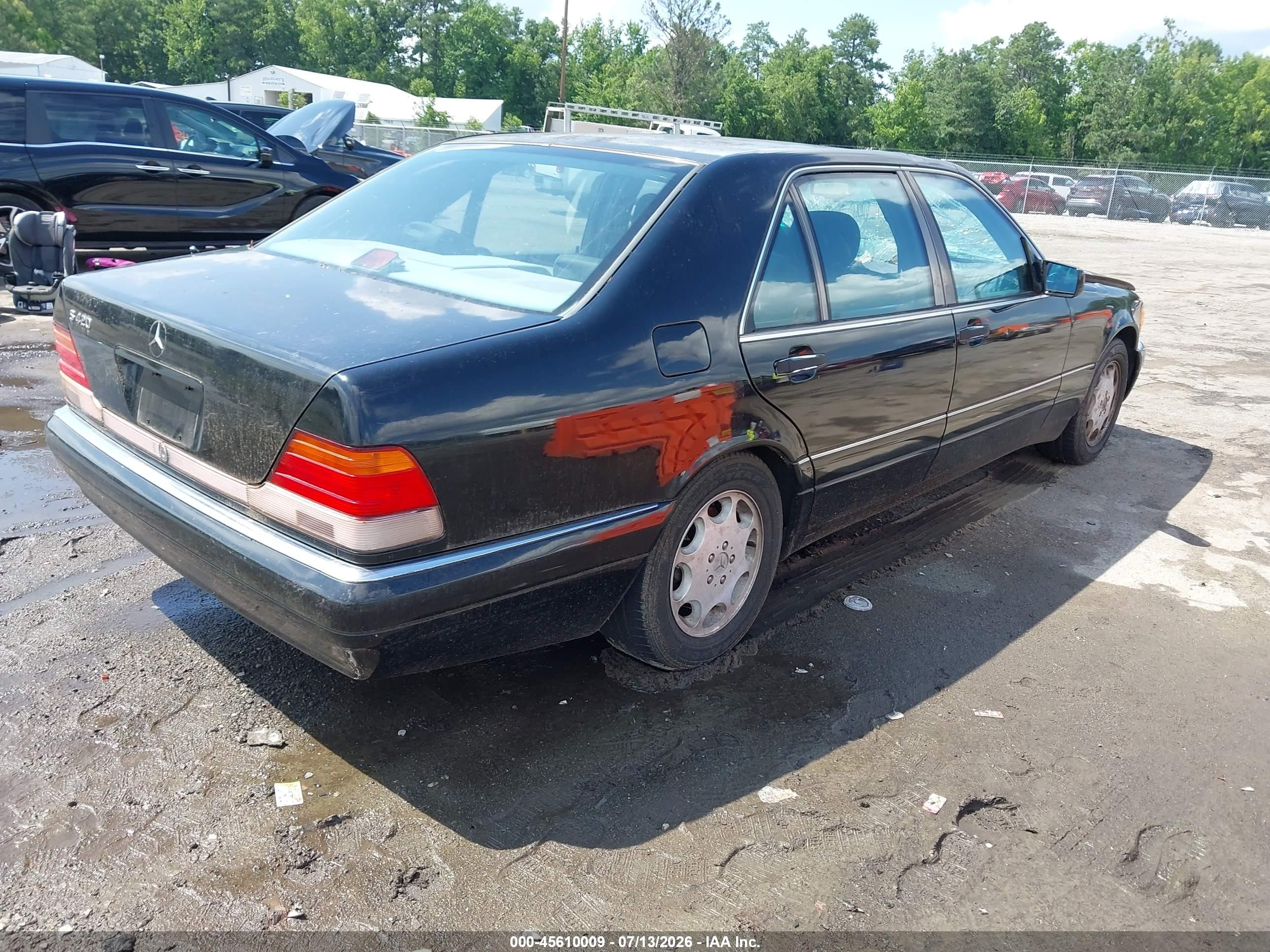 1996 Mercedes-benz S 420 Black vin: WDBGA43E7TA314672