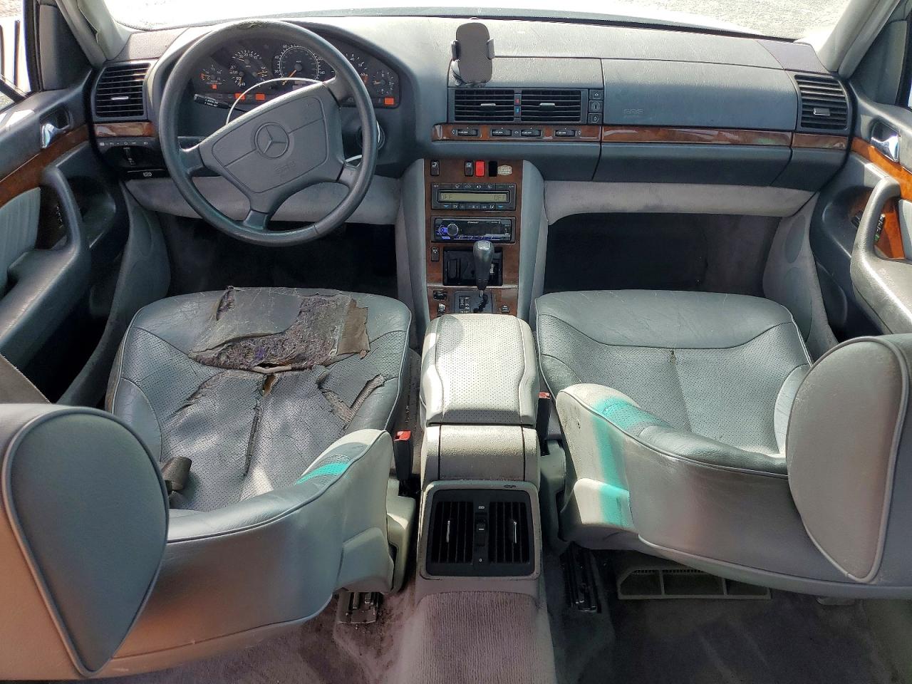 1996 Mercedes-benz S 420 White vin: WDBGA43E8TA299826