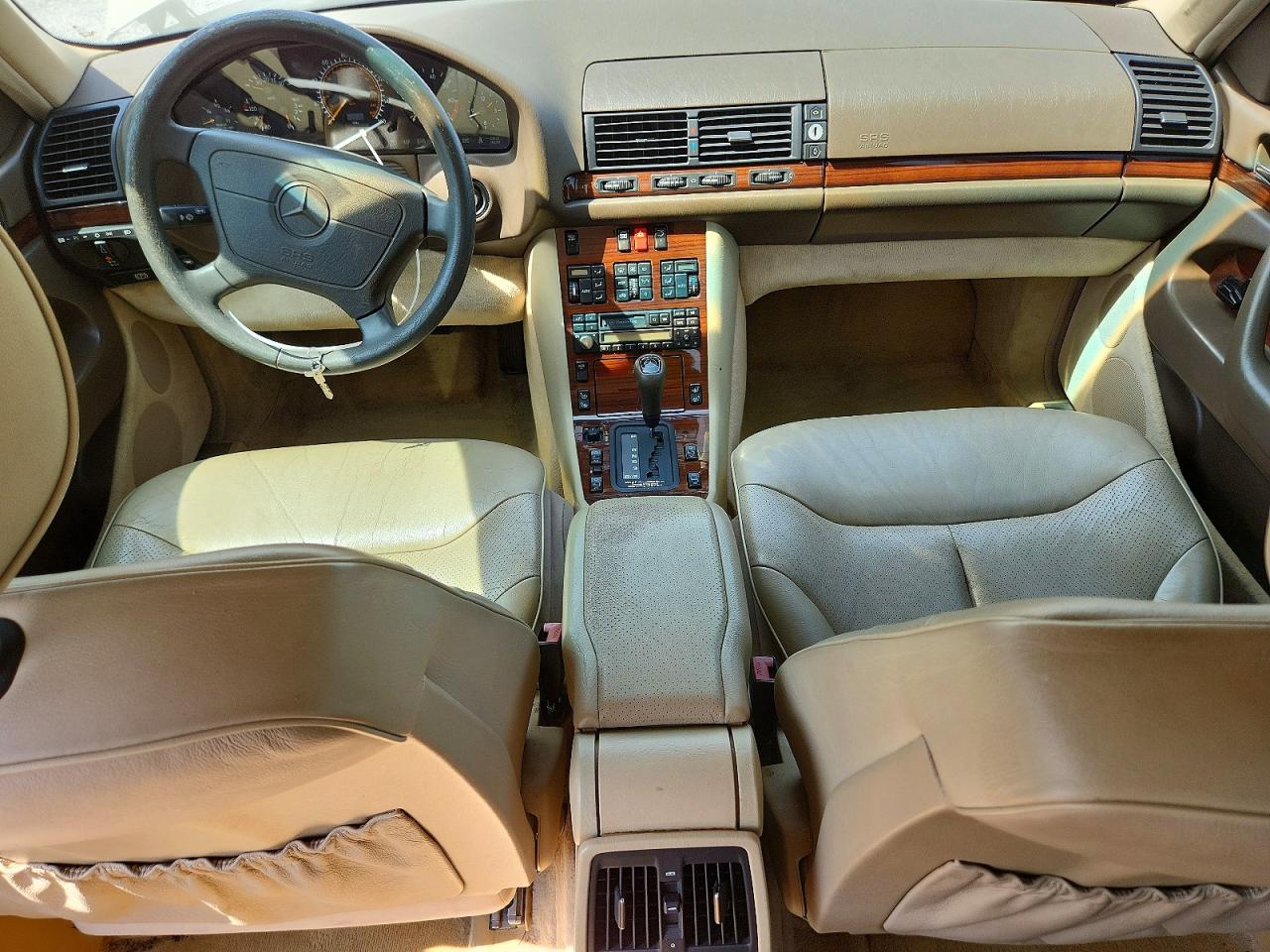 1995 Mercedes-benz S 420 Gold vin: WDBGA43E9SA235521