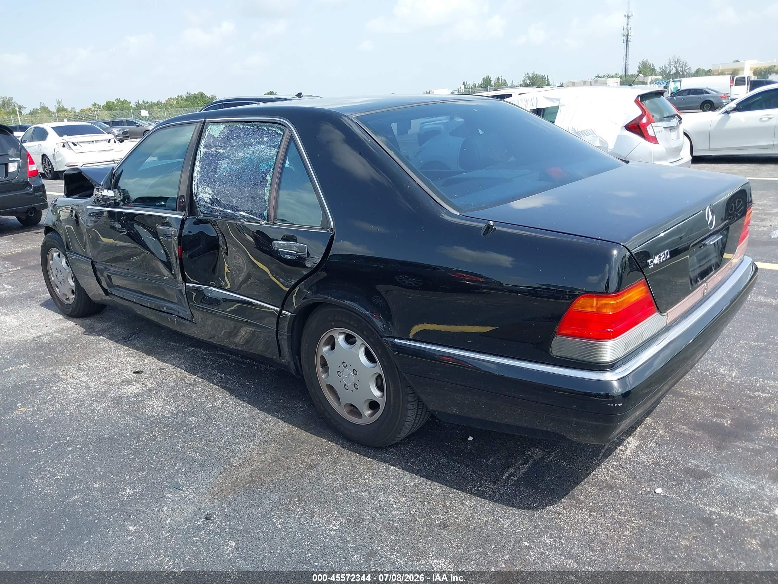 1996 Mercedes-benz S 420 Black vin: WDBGA43E9TA288947