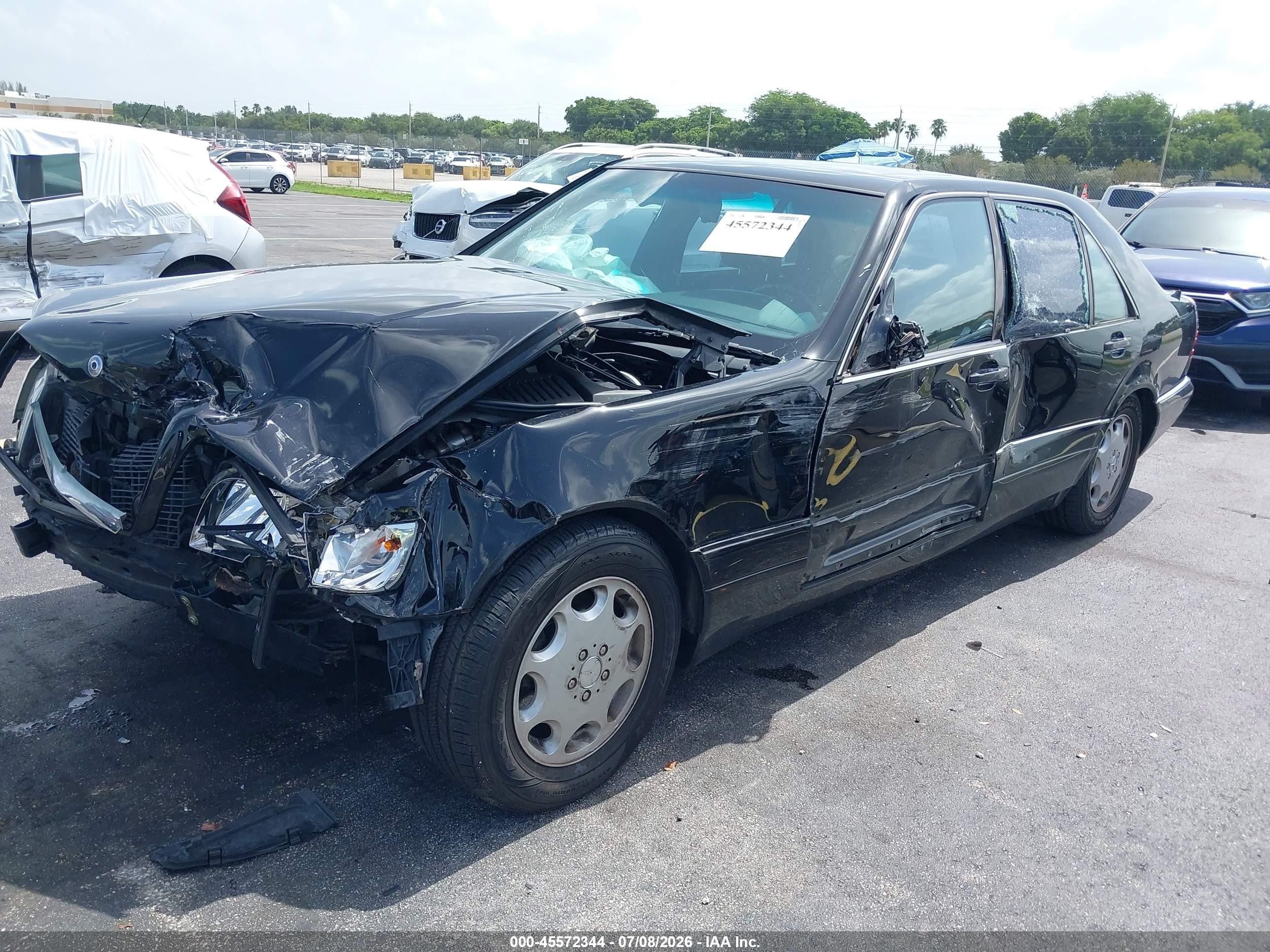 1996 Mercedes-benz S 420 Black vin: WDBGA43E9TA288947
