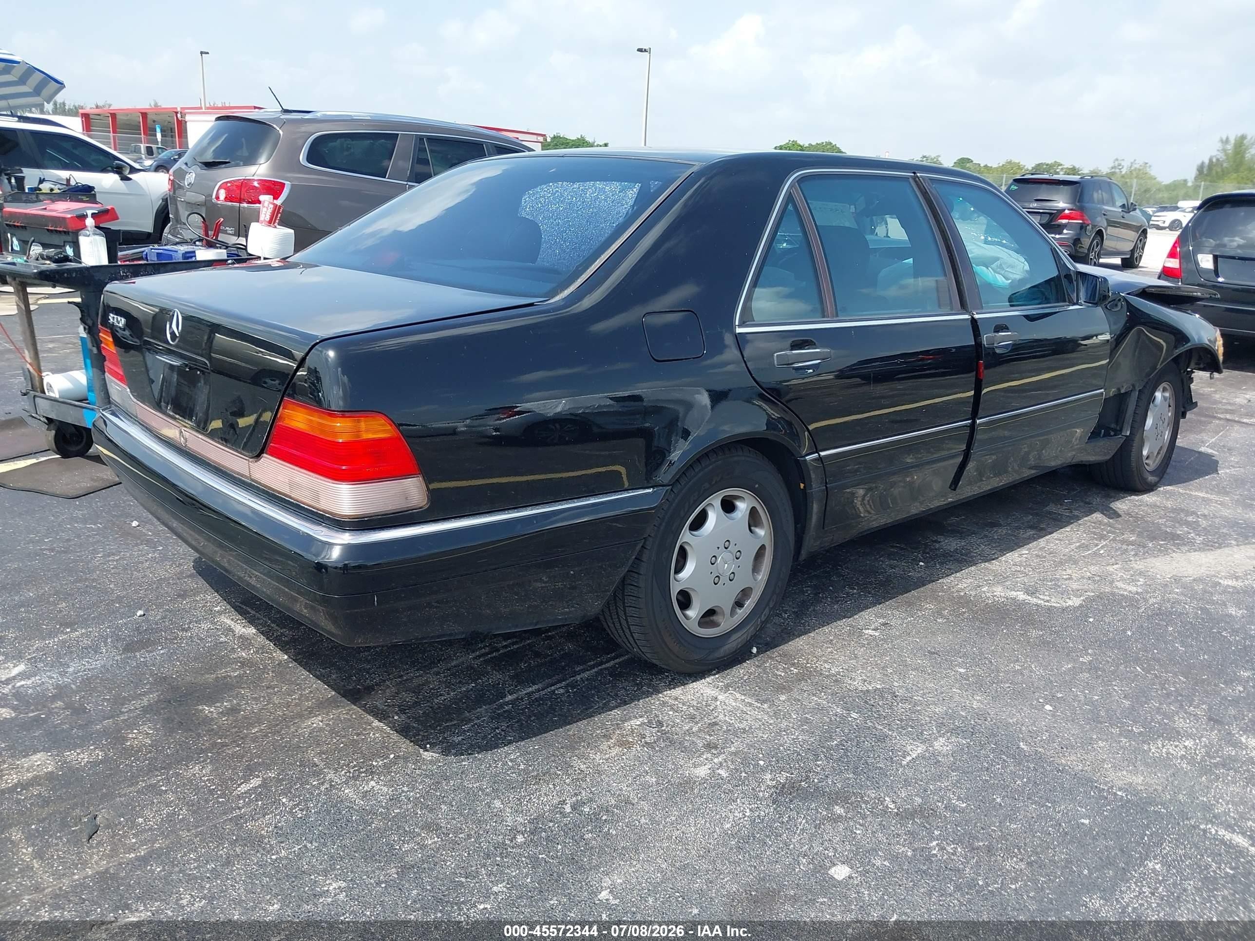 1996 Mercedes-benz S 420 Black vin: WDBGA43E9TA288947