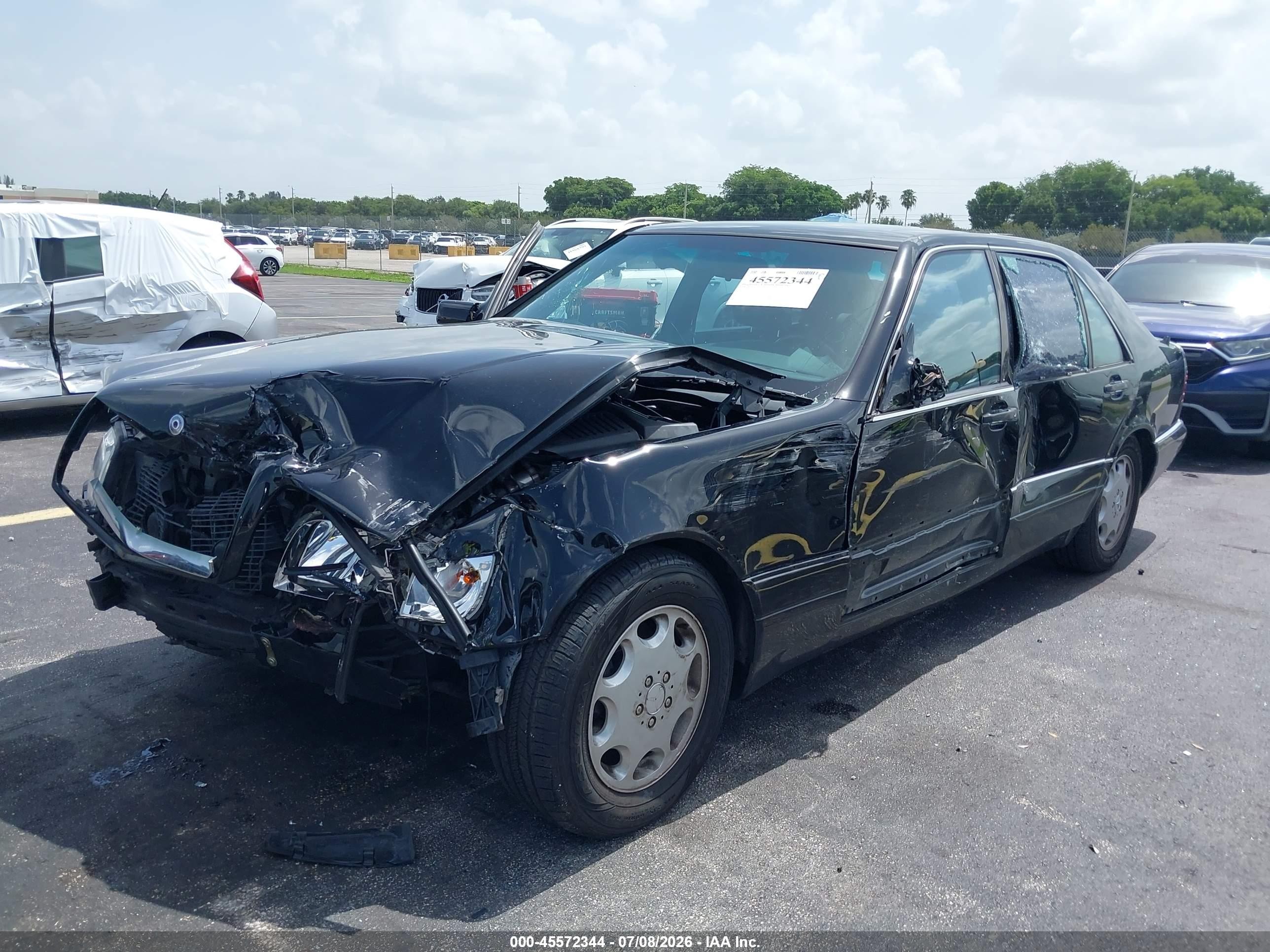 1996 Mercedes-benz S 420 Black vin: WDBGA43E9TA288947