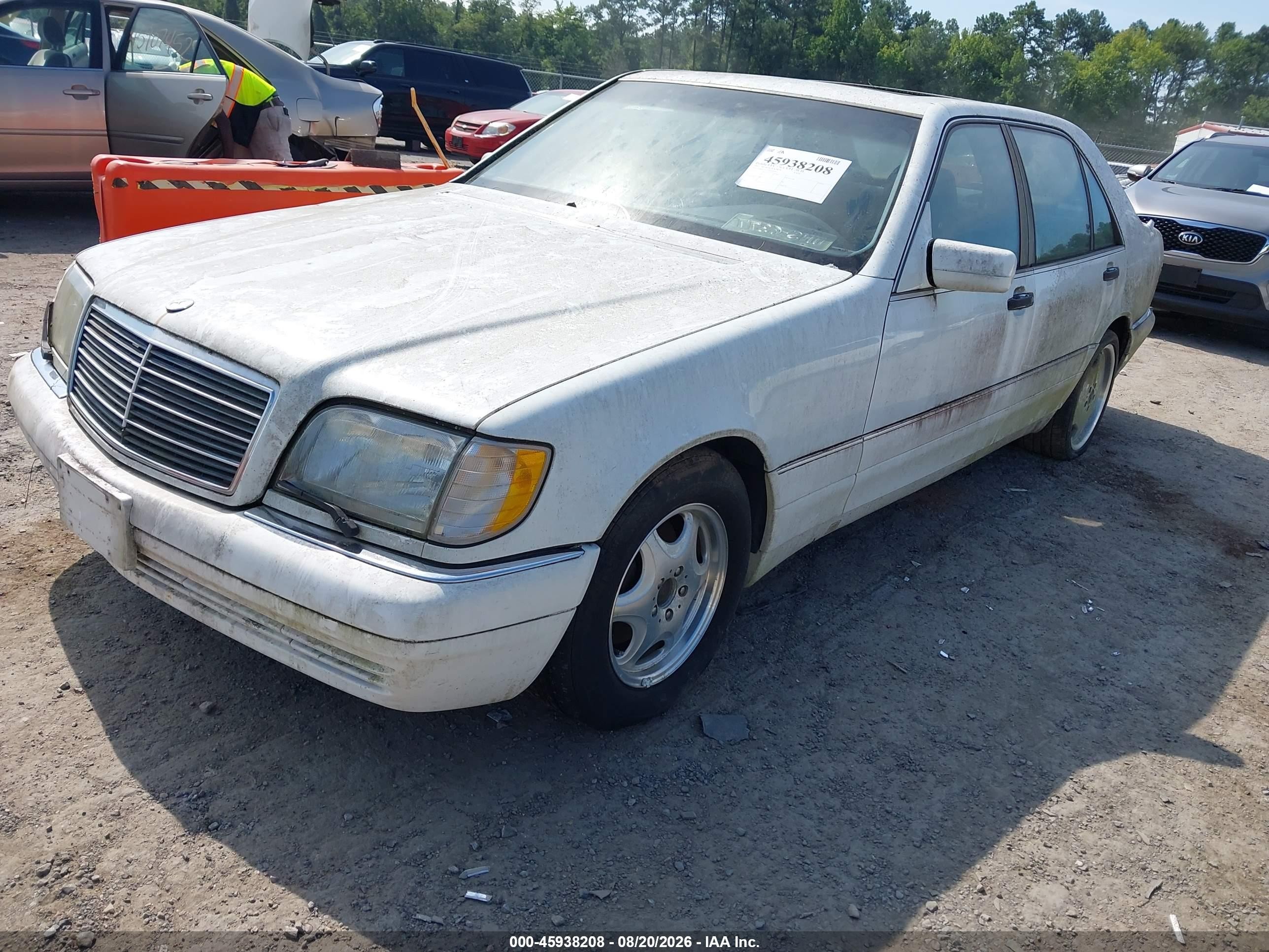 1997 Mercedes-benz S 420   White vin: WDBGA43G1VA341905
