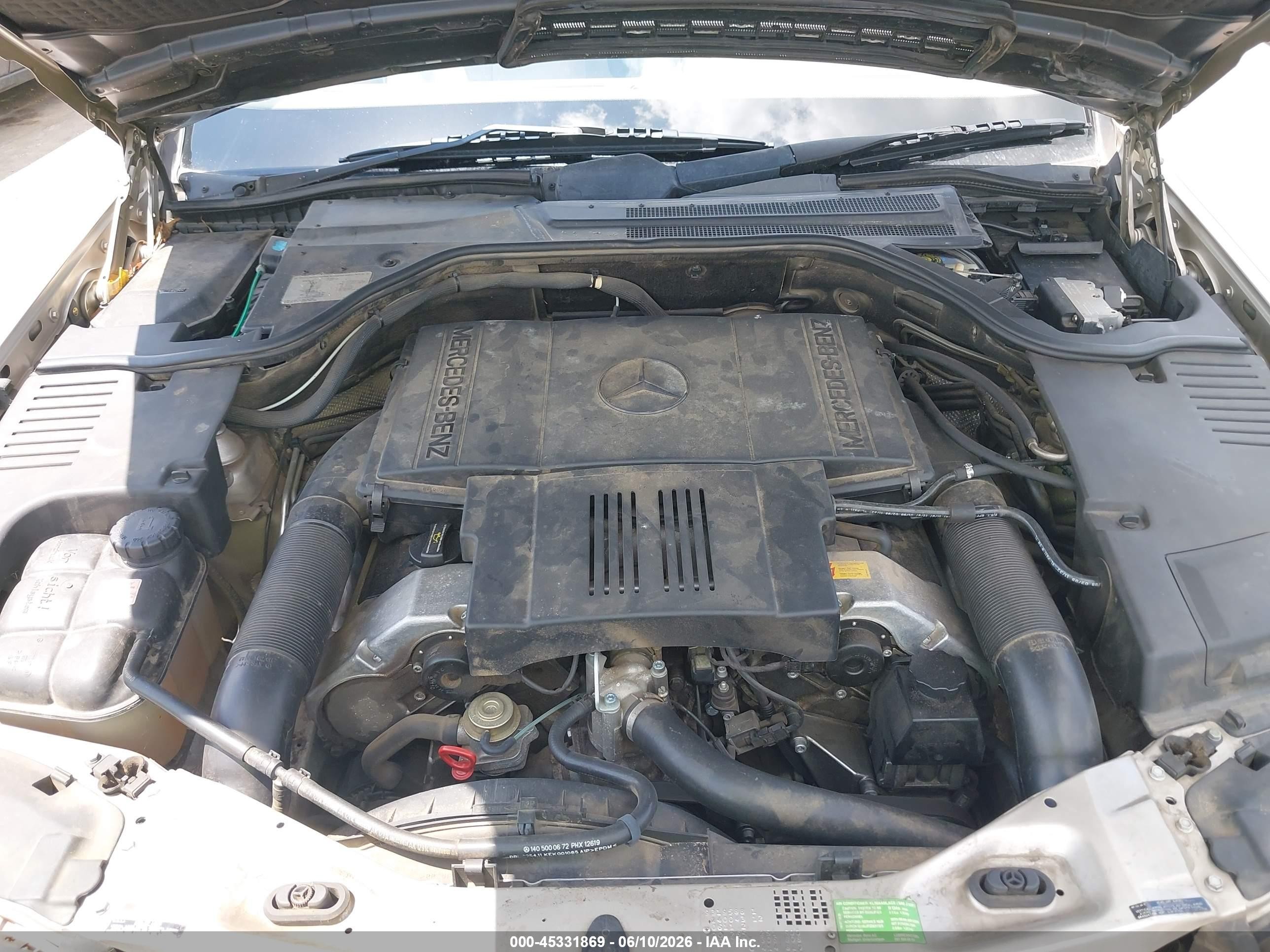1998 Mercedes-benz S 420   Gold vin: WDBGA43G2WA396042