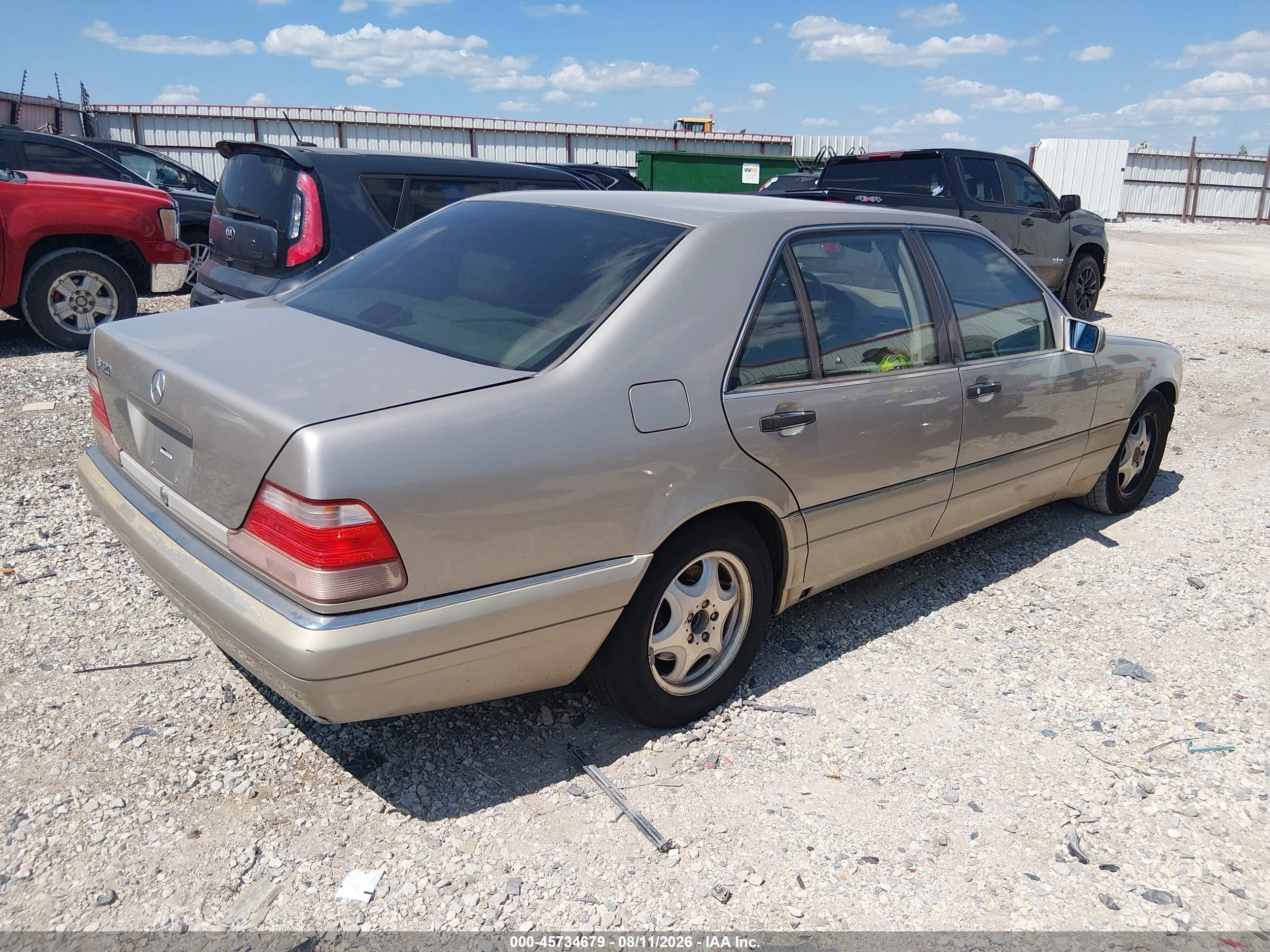 1998 Mercedes-benz S 420   Gray vin: WDBGA43G3WA398379