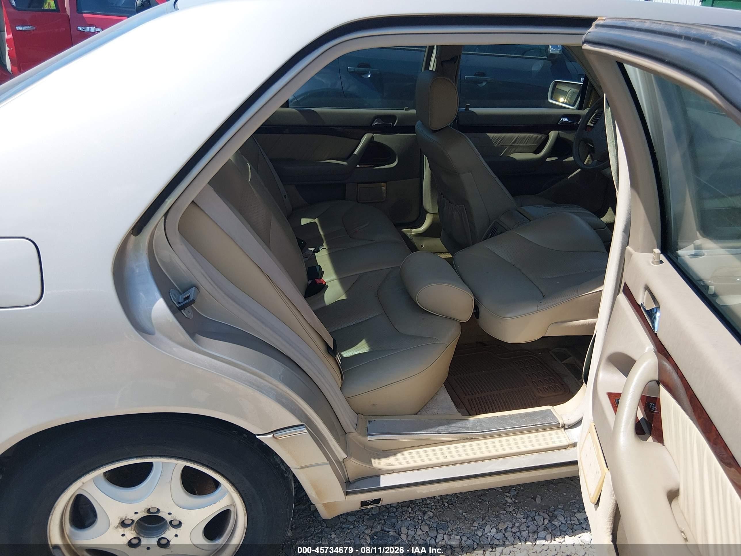 1998 Mercedes-benz S 420   Gray vin: WDBGA43G3WA398379