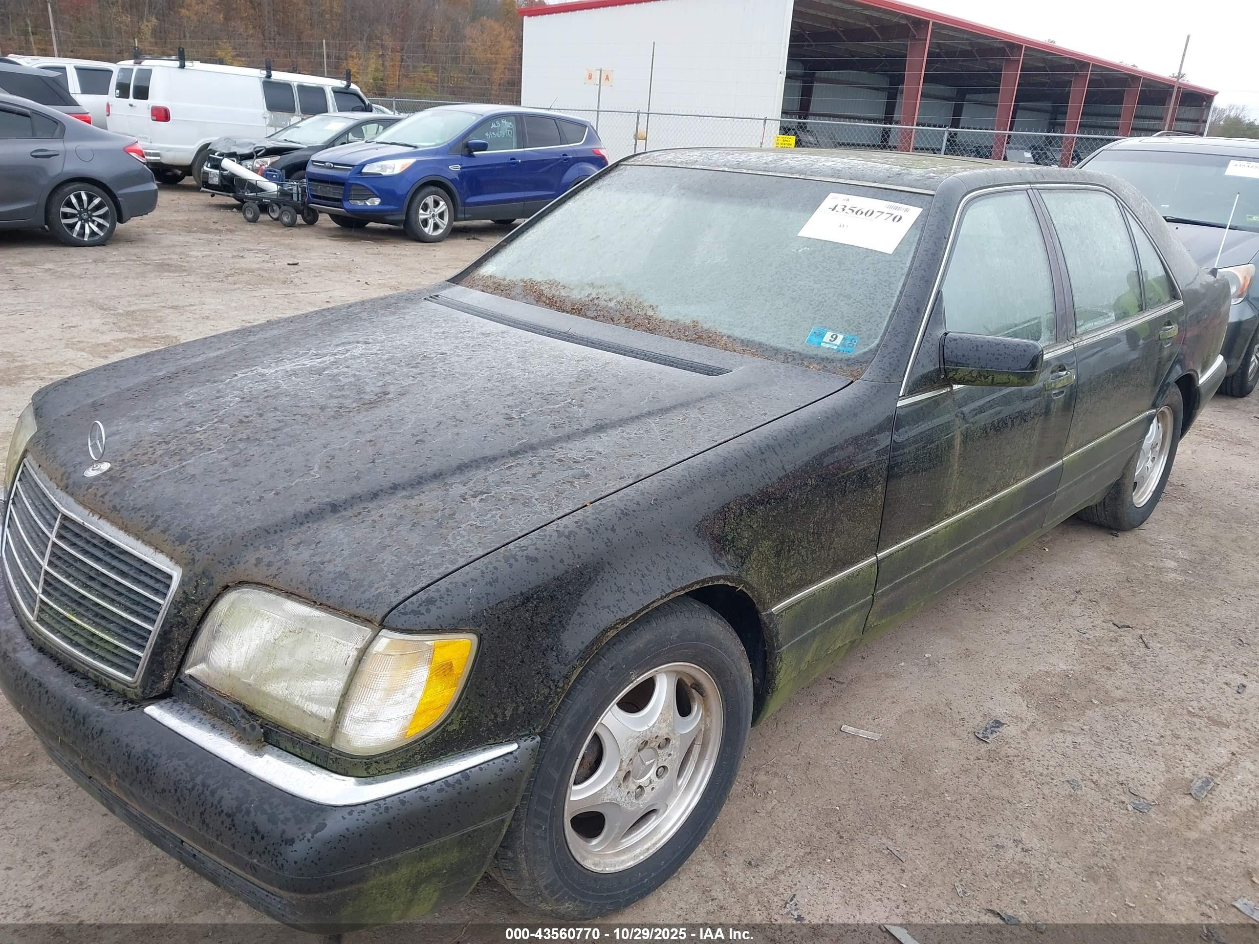 1998 Mercedes-benz S 420   Black vin: WDBGA43G4WA378870