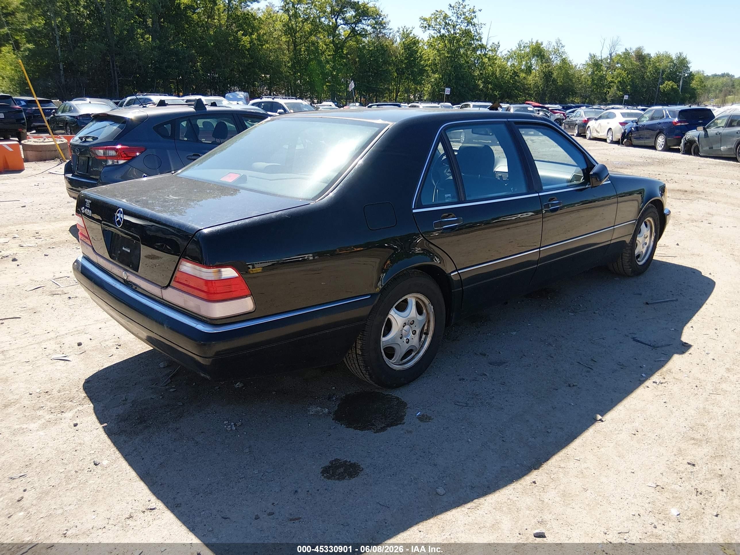 1997 Mercedes-benz S 420   Черный vin: WDBGA43G5VA360456