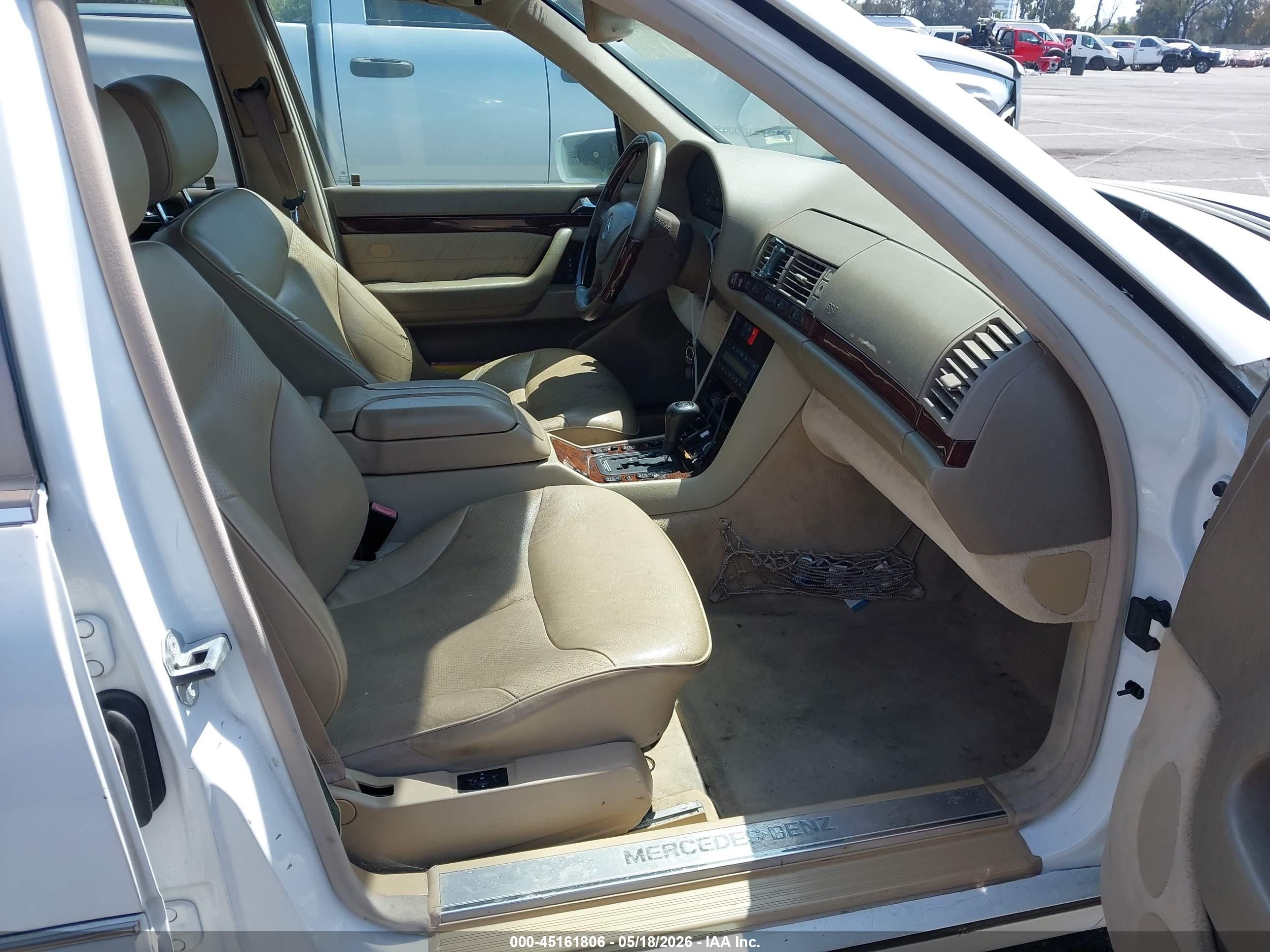 1999 Mercedes-benz S 420   White vin: WDBGA43G6XA411045