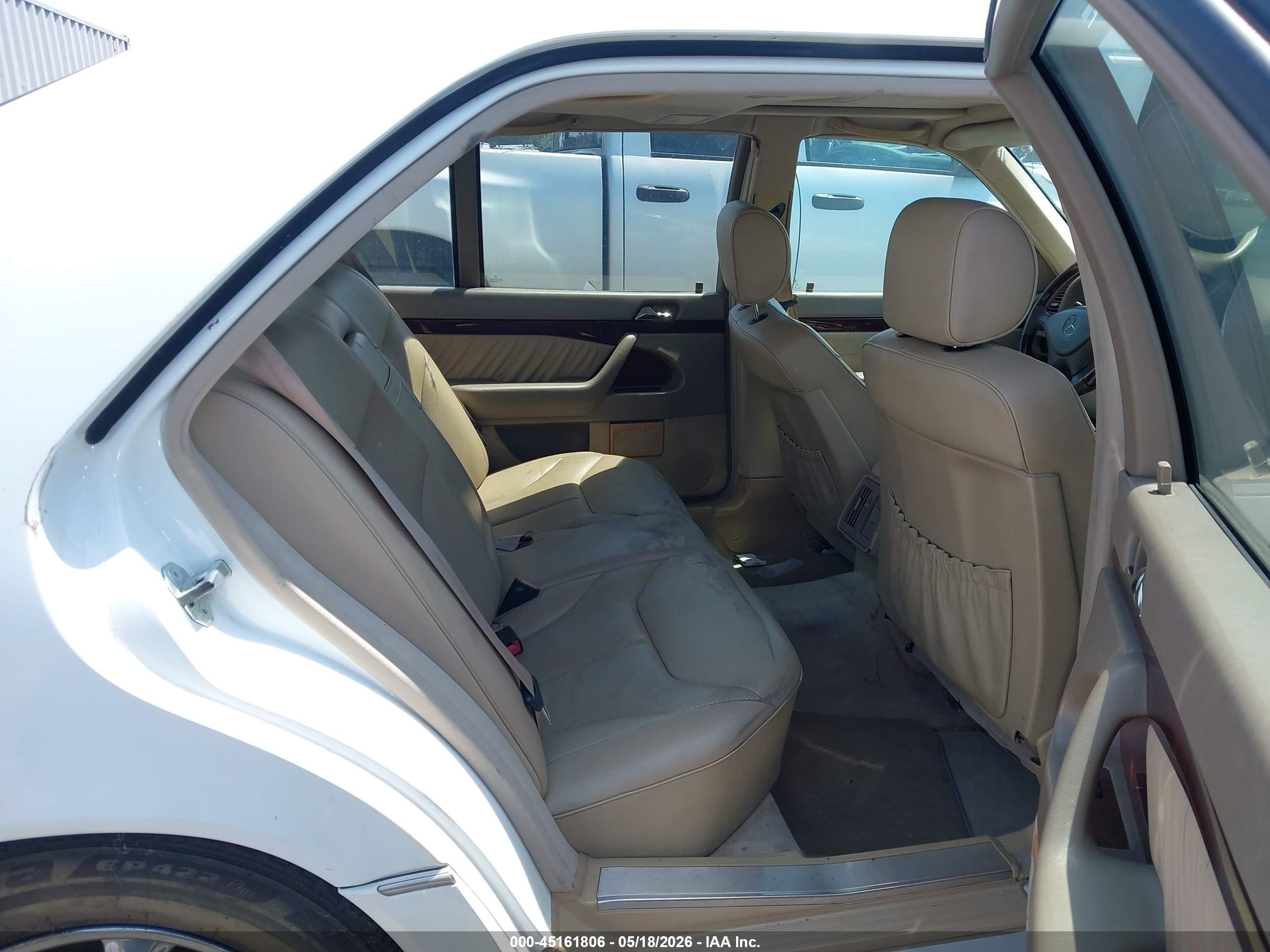 1999 Mercedes-benz S 420   White vin: WDBGA43G6XA411045