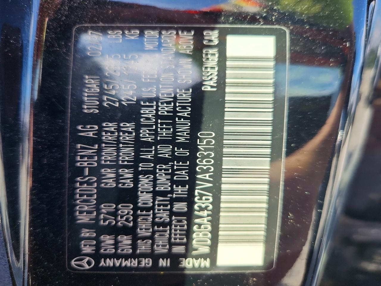 1997 Mercedes-benz S 420 Black vin: WDBGA43G7VA363150