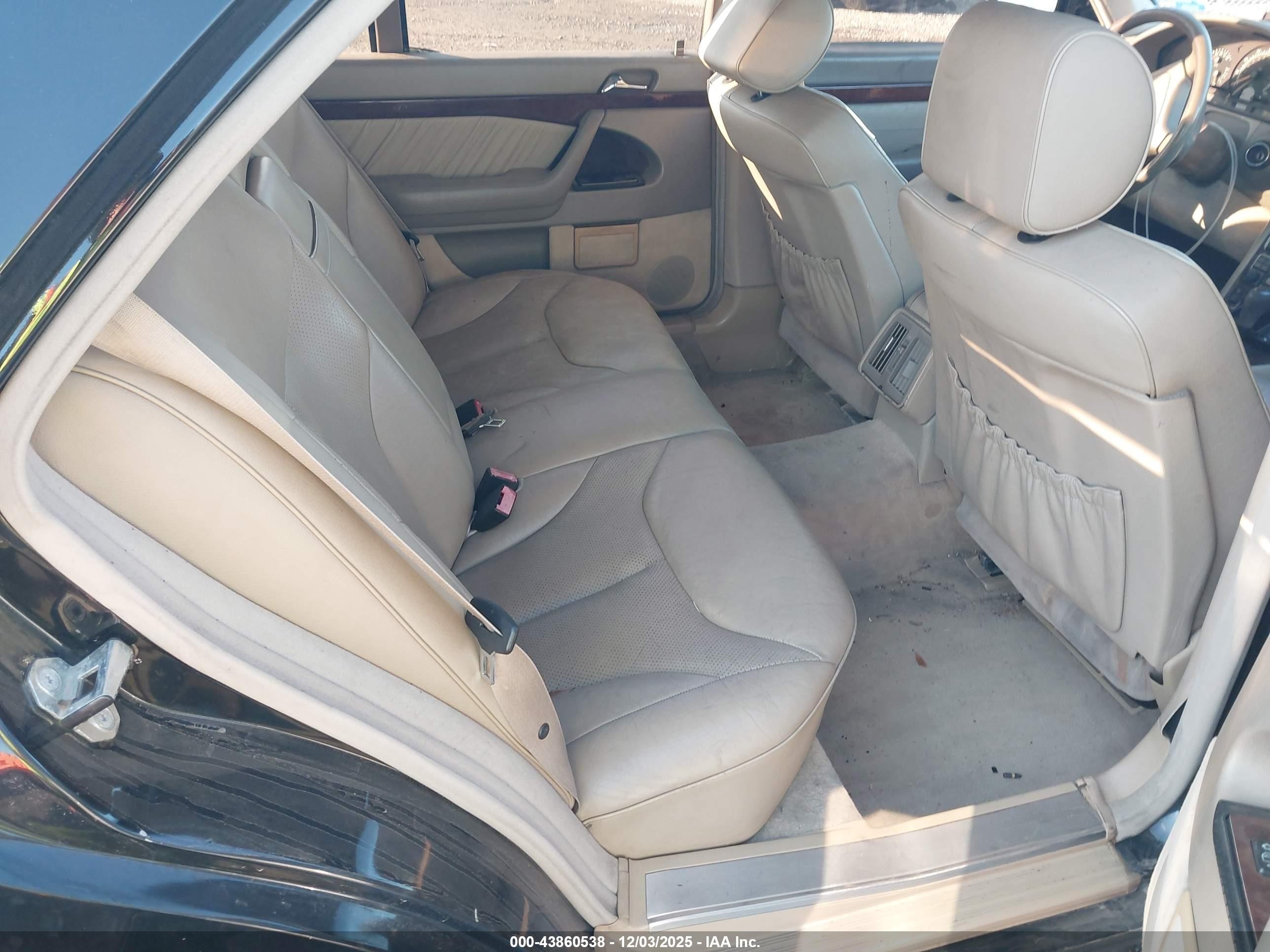 1998 Mercedes-benz S 420   Black vin: WDBGA43G7WA388390