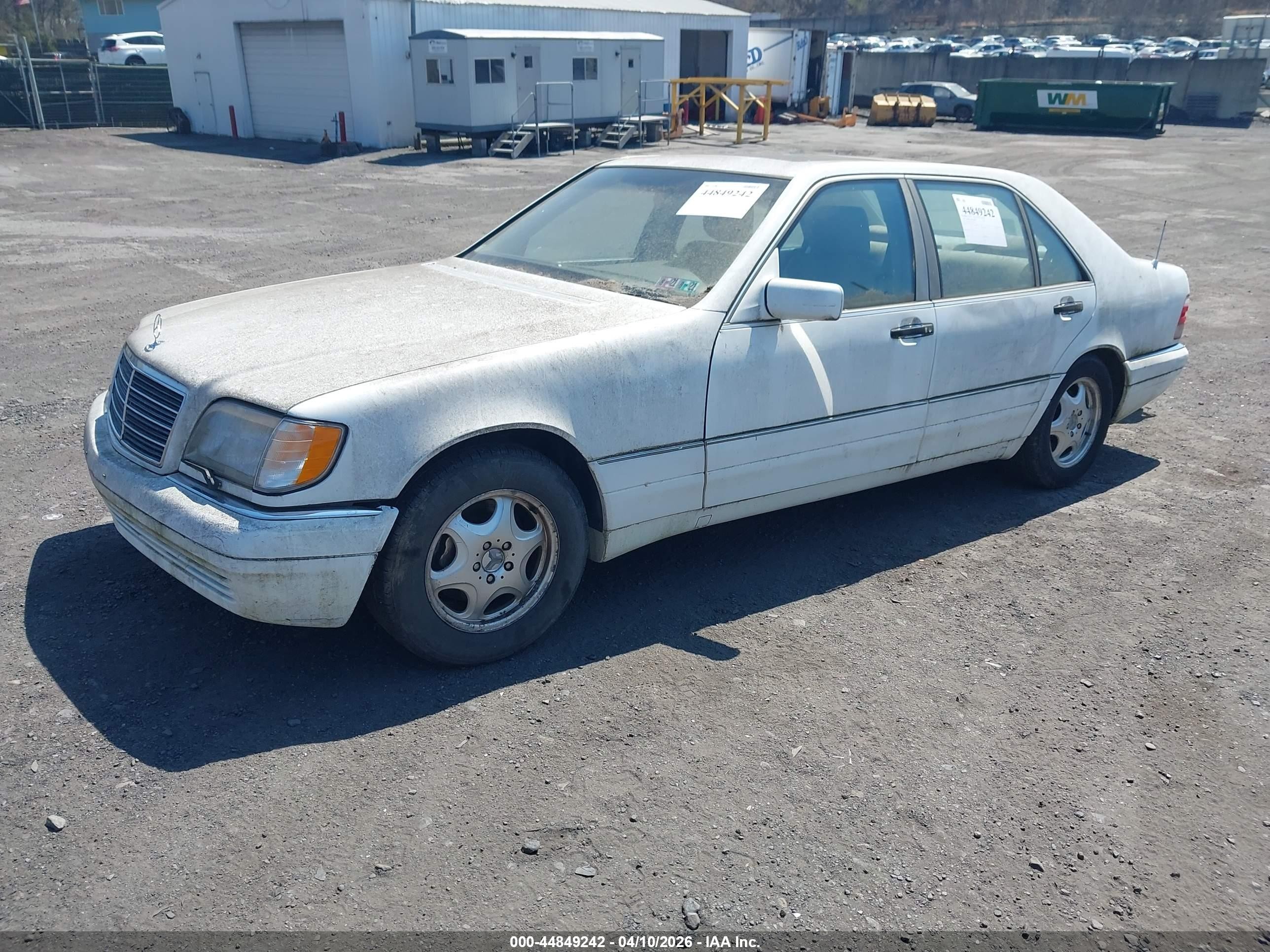 1997 Mercedes-benz S 420   White vin: WDBGA43G8VA345353
