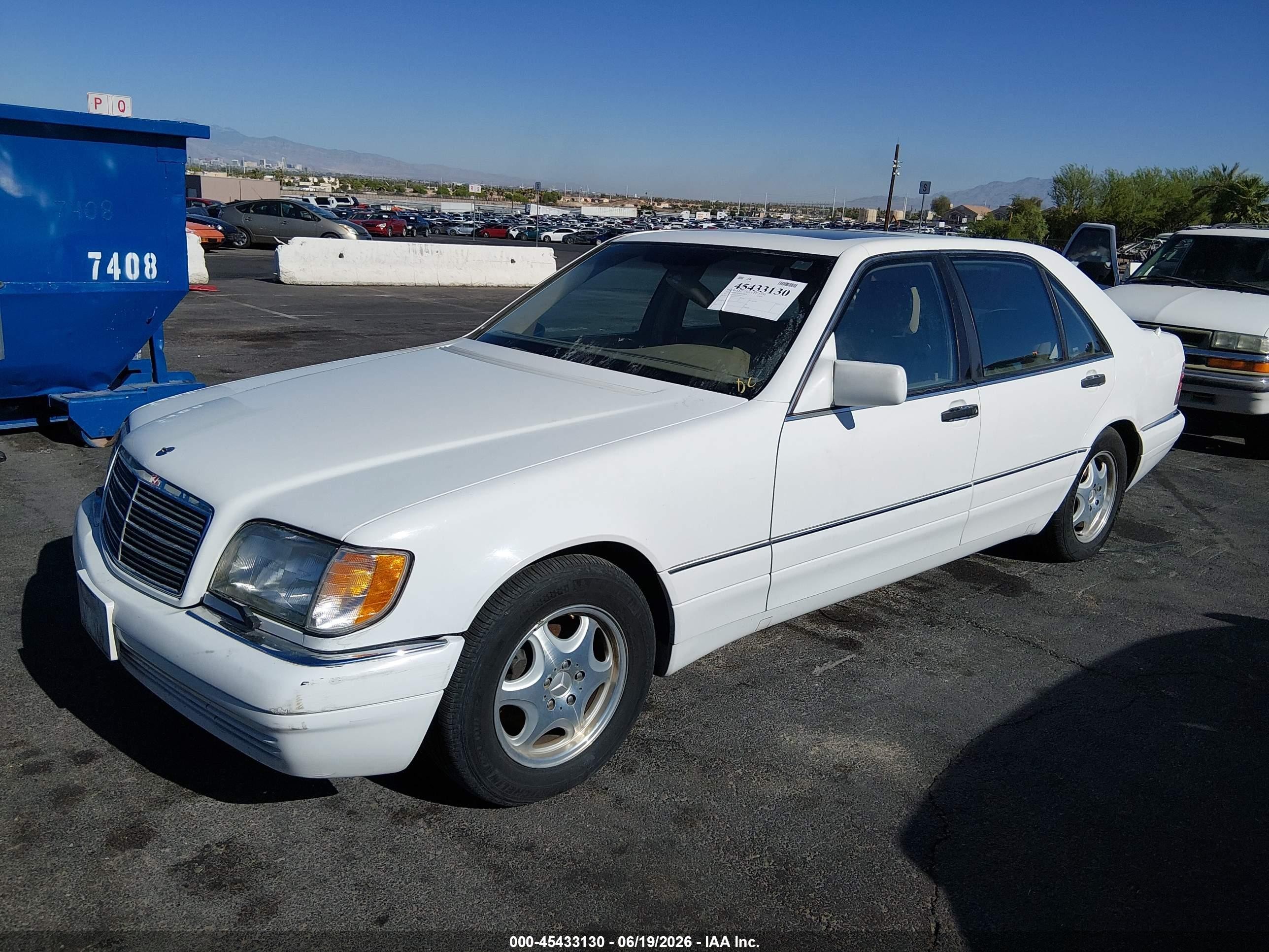 1998 Mercedes-benz S 420   Белый vin: WDBGA43GXWA381272