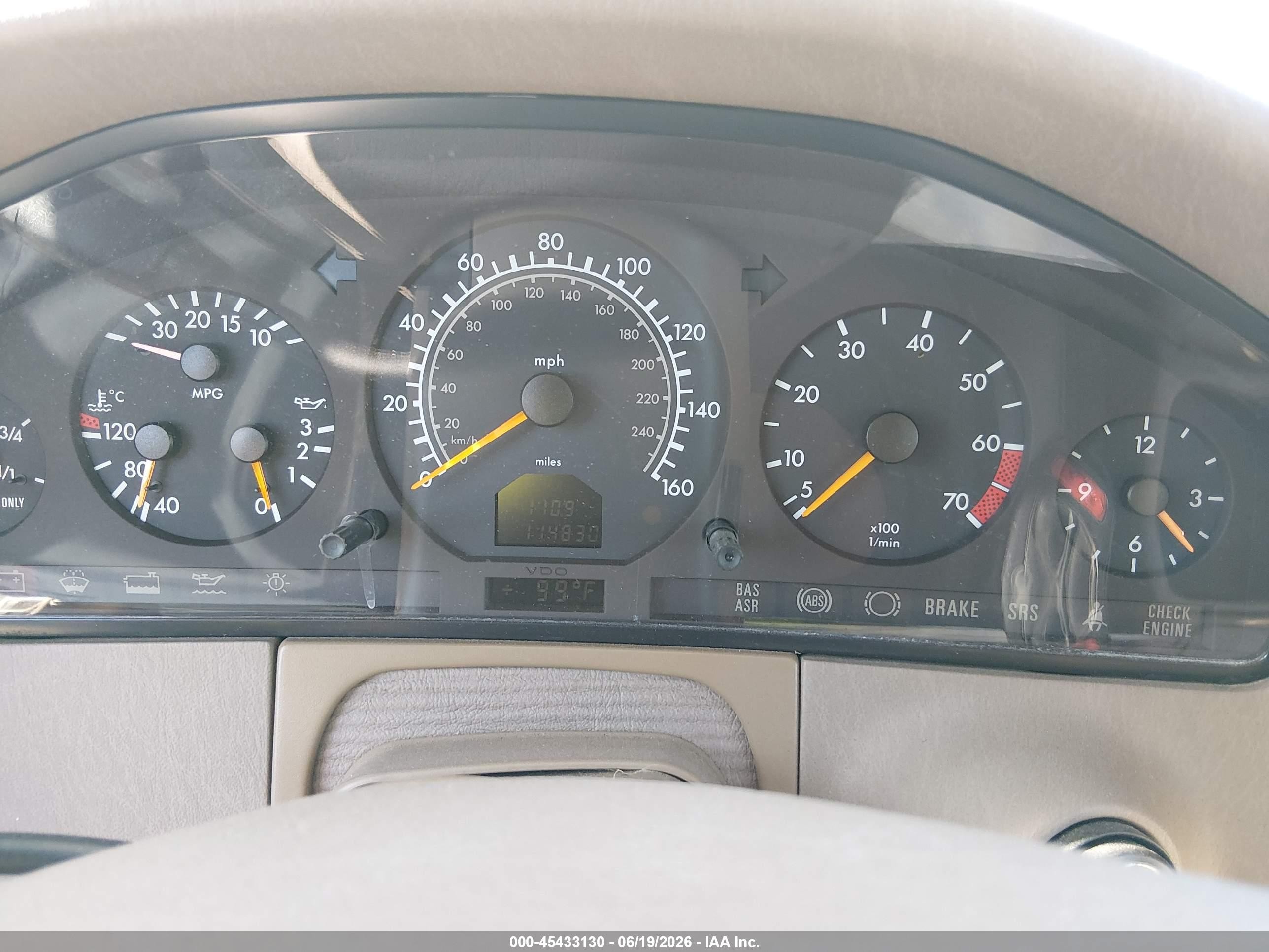 1998 Mercedes-benz S 420   Белый vin: WDBGA43GXWA381272