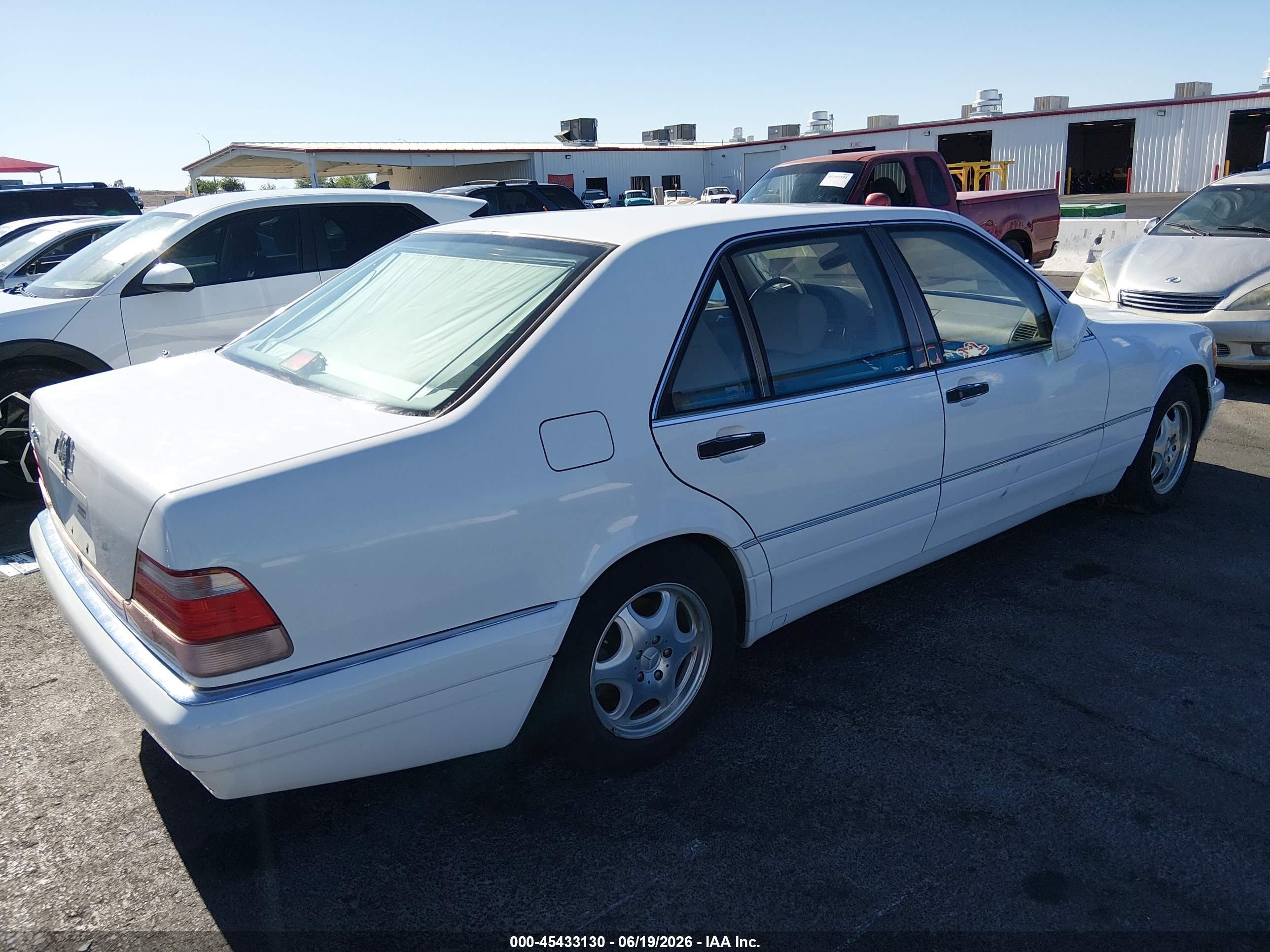 1998 Mercedes-benz S 420   Белый vin: WDBGA43GXWA381272