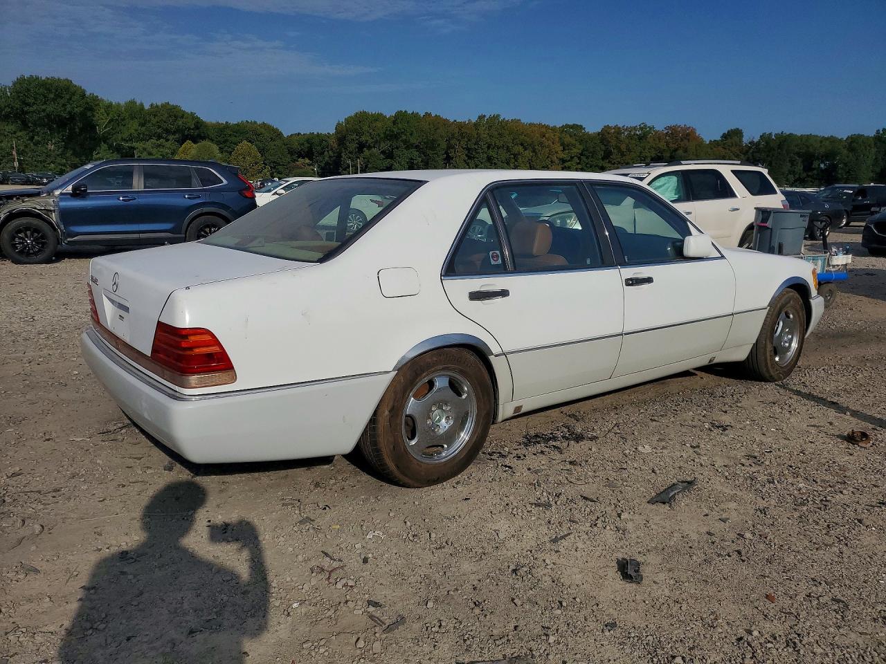 1992 Mercedes-benz 500 Sel White vin: WDBGA51E1NA033673