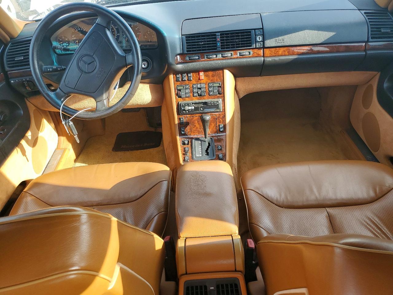 1992 Mercedes-benz 500 Sel White vin: WDBGA51E1NA033673
