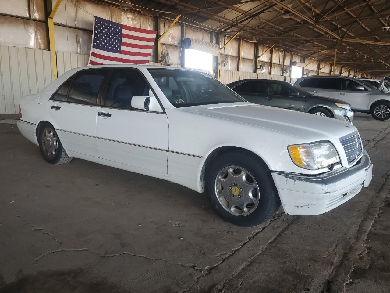 1995 Mercedes-benz S 500 White vin: WDBGA51E1SA206653
